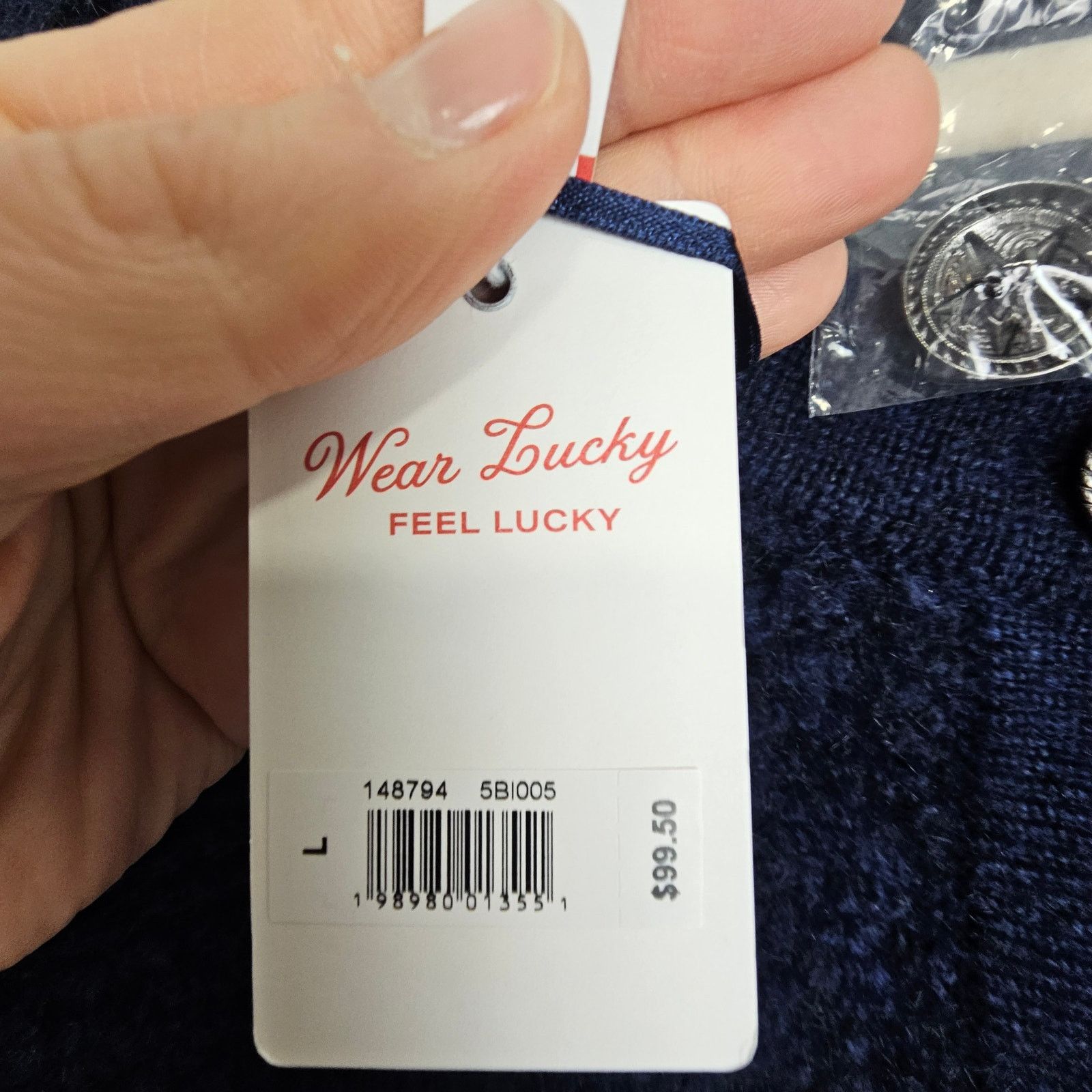 Lucky Brand Lucky Brand Womens Raglan Sleeve Bouclé Cardigan Sz L Cozy Size L / US 10 / IT 46 - 8 Thumbnail