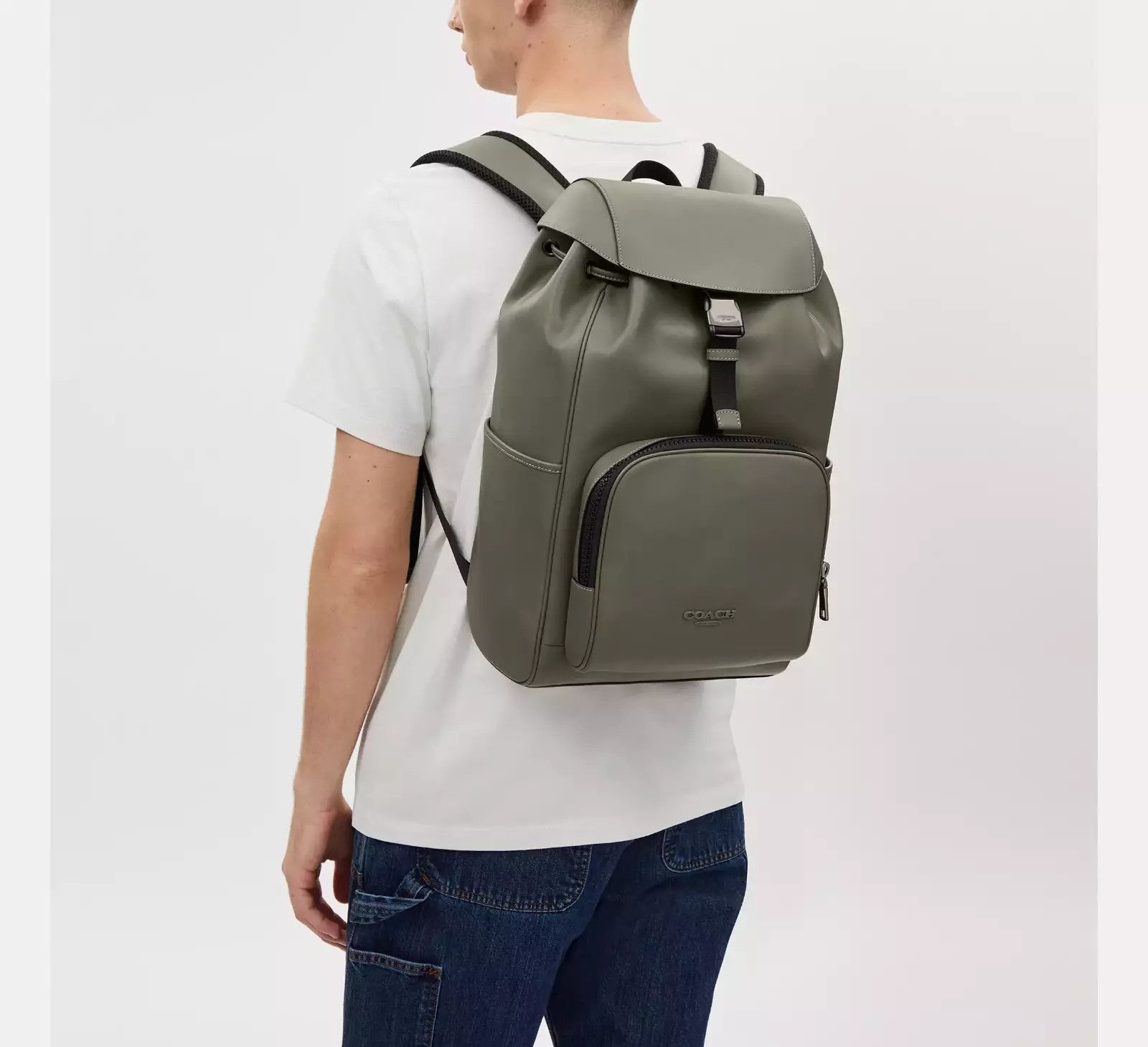 Coach Racer Backpack In Smooth Leather CU112 Size ONE SIZE - 4 Thumbnail