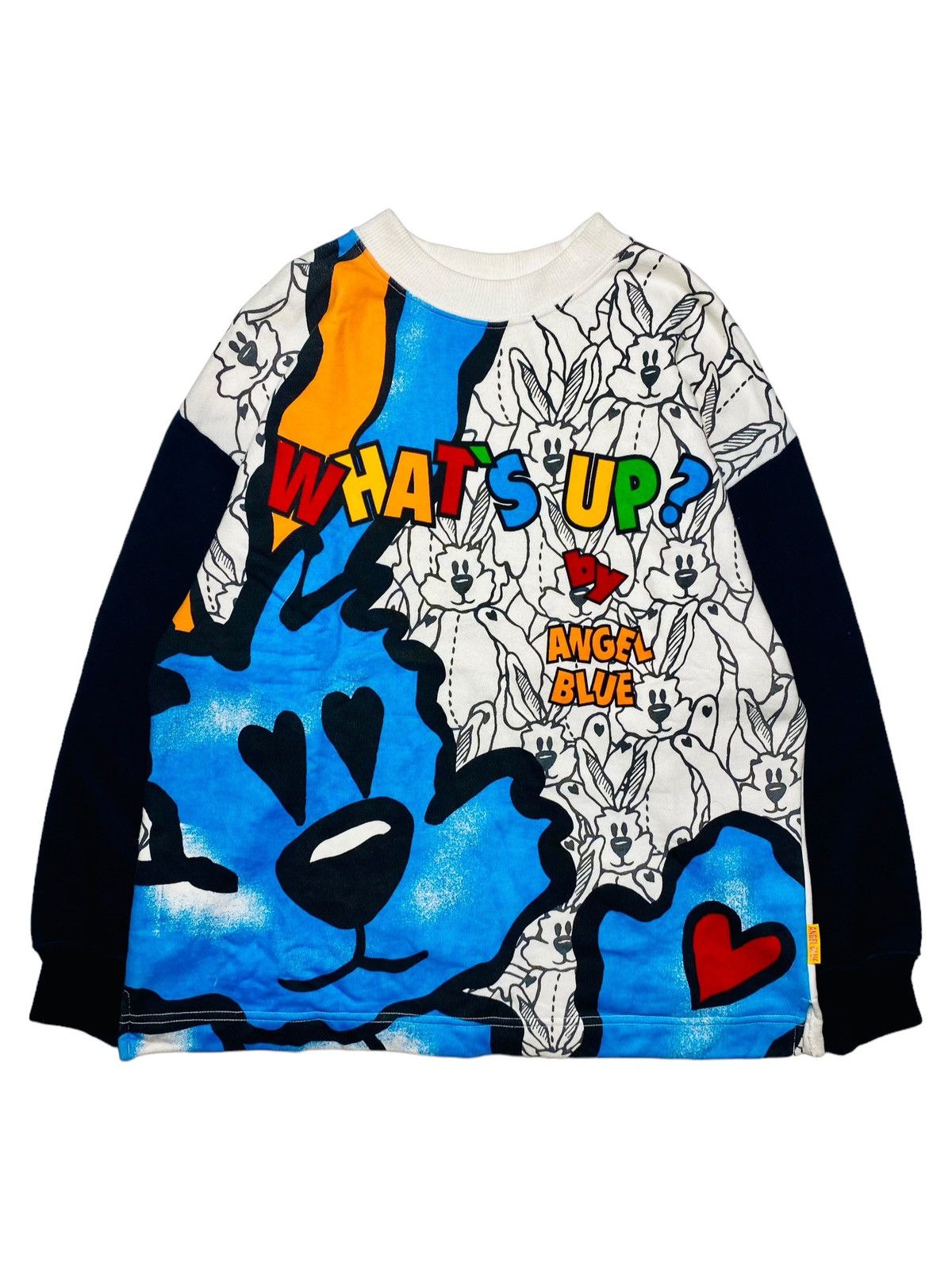 Angel Blue 1980s Angel Blue - Rare Printed Dog Sweatshirt Size US M / EU 48-50 / 2 - 1 Thumbnail