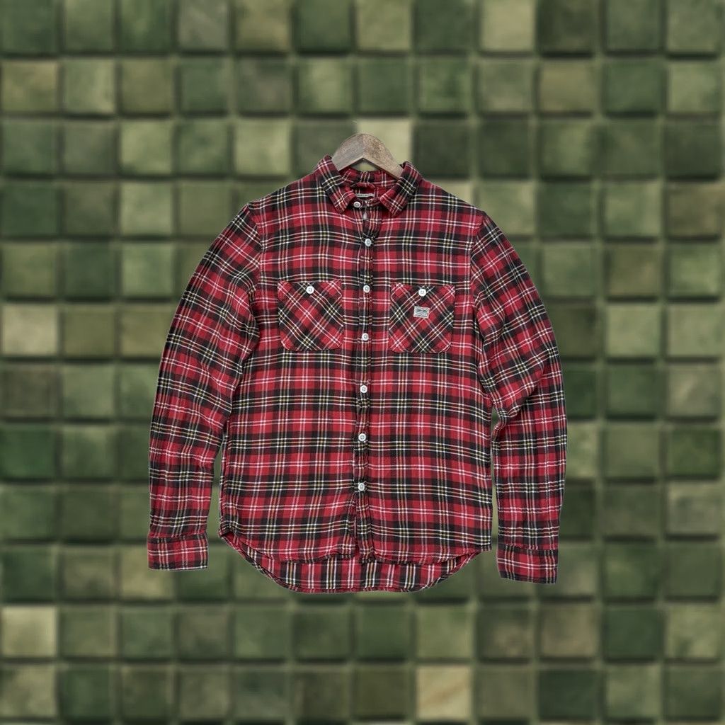 Vintage DENIM & SUPPLY RALPH LAUREN Plaid Flannel Shirt Red Check Button Up Mens Size S Size US S / EU 44-46 / 1 - 1 Thumbnail