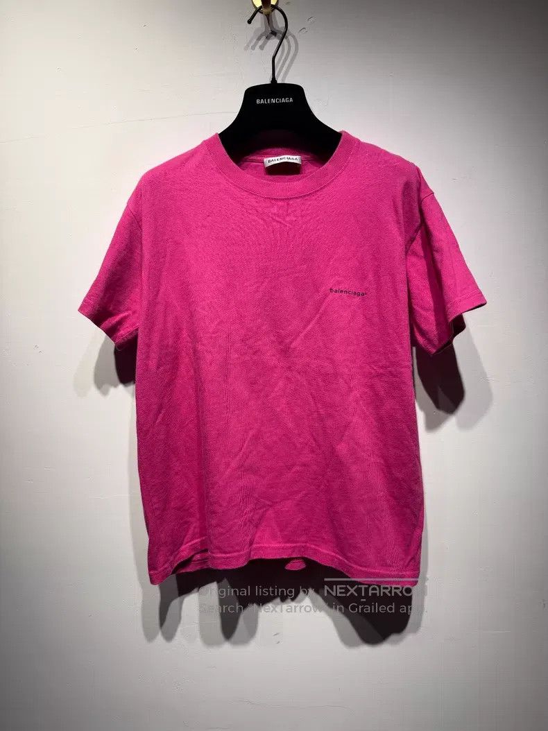 Balenciaga Balenciaga Small Letter Logo Short Sleeve T-Shirt Size US L / EU 52-54 / 3 - 1 Thumbnail
