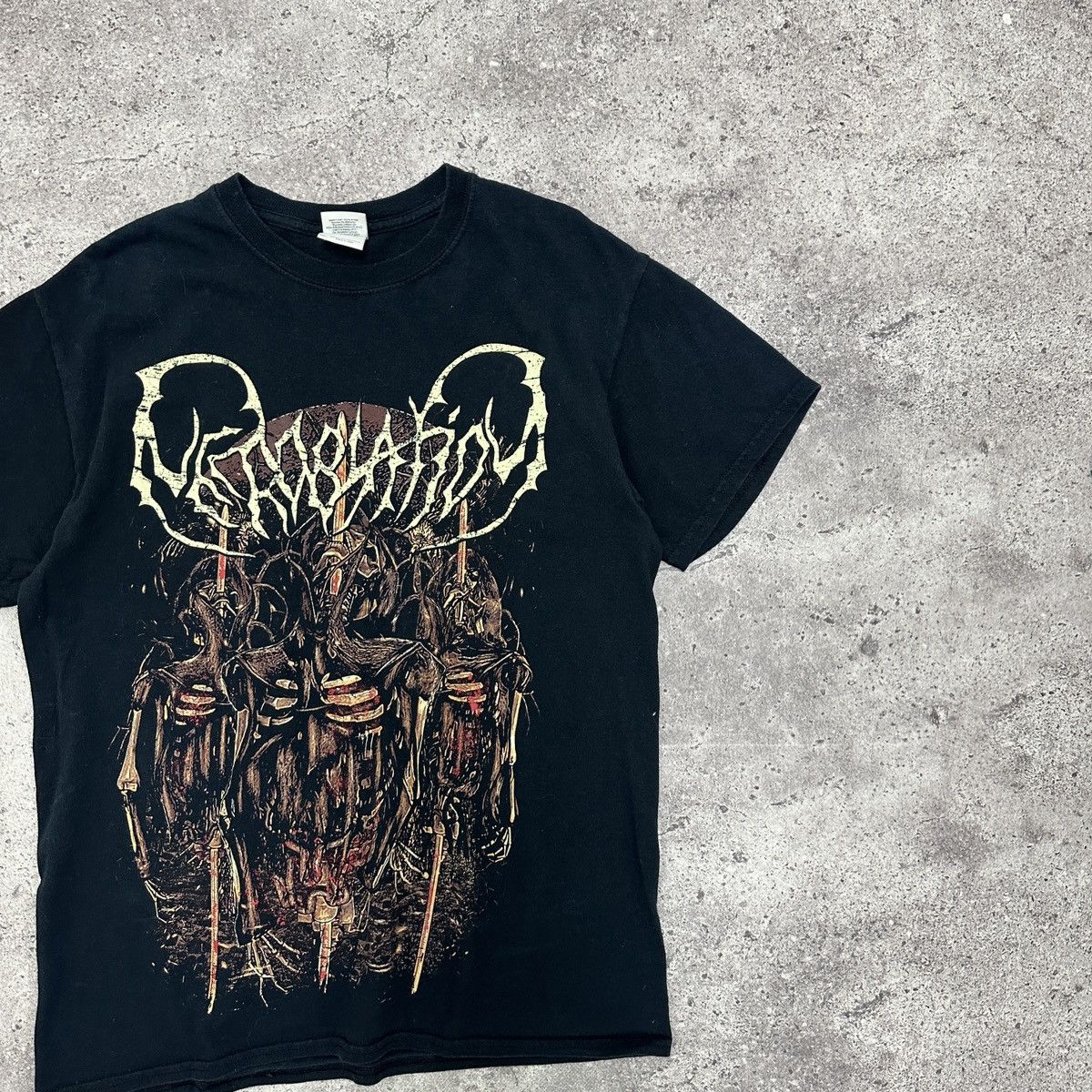 Band Tees Vintage 00s Necroblation Betrayed Hearts deathcore rock tee Size US M / EU 48-50 / 2 - 2 Thumbnail