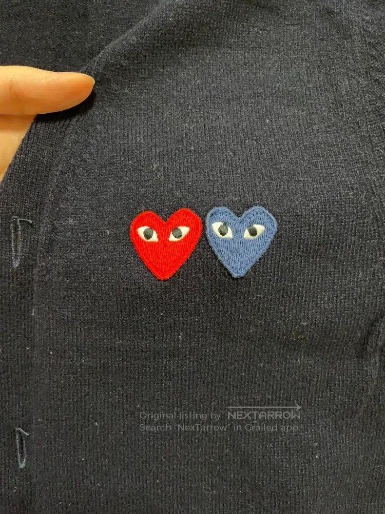 Comme des Garcons Comme Des Garcons Double Heart Knit Cardigan Size S / US 4 / IT 40 - 5 Thumbnail