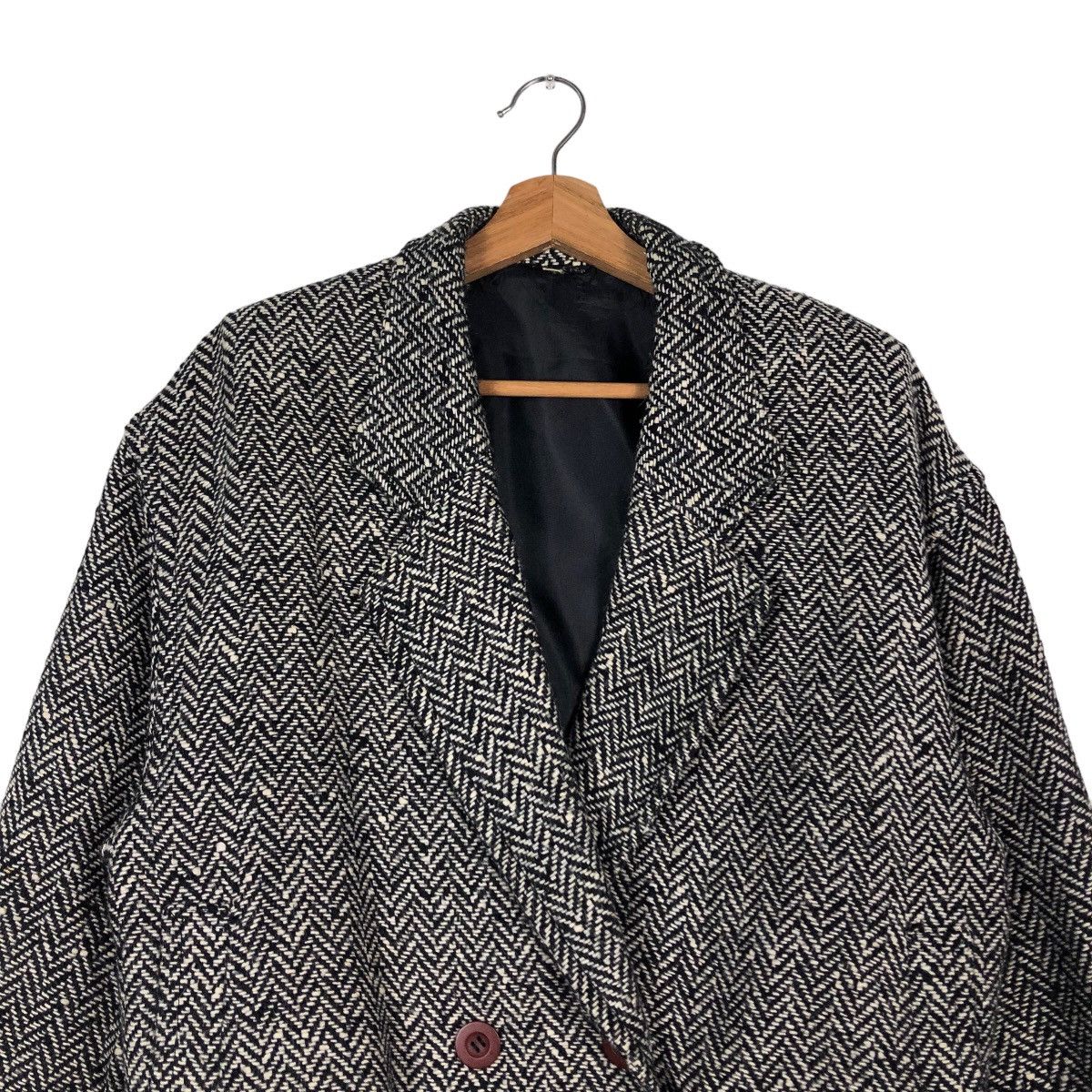 Issey Miyake 🔥Vintge Wool Bomber Jacket Herringbone Reor Japan Made Size US M / EU 48-50 / 2 - 3 Thumbnail