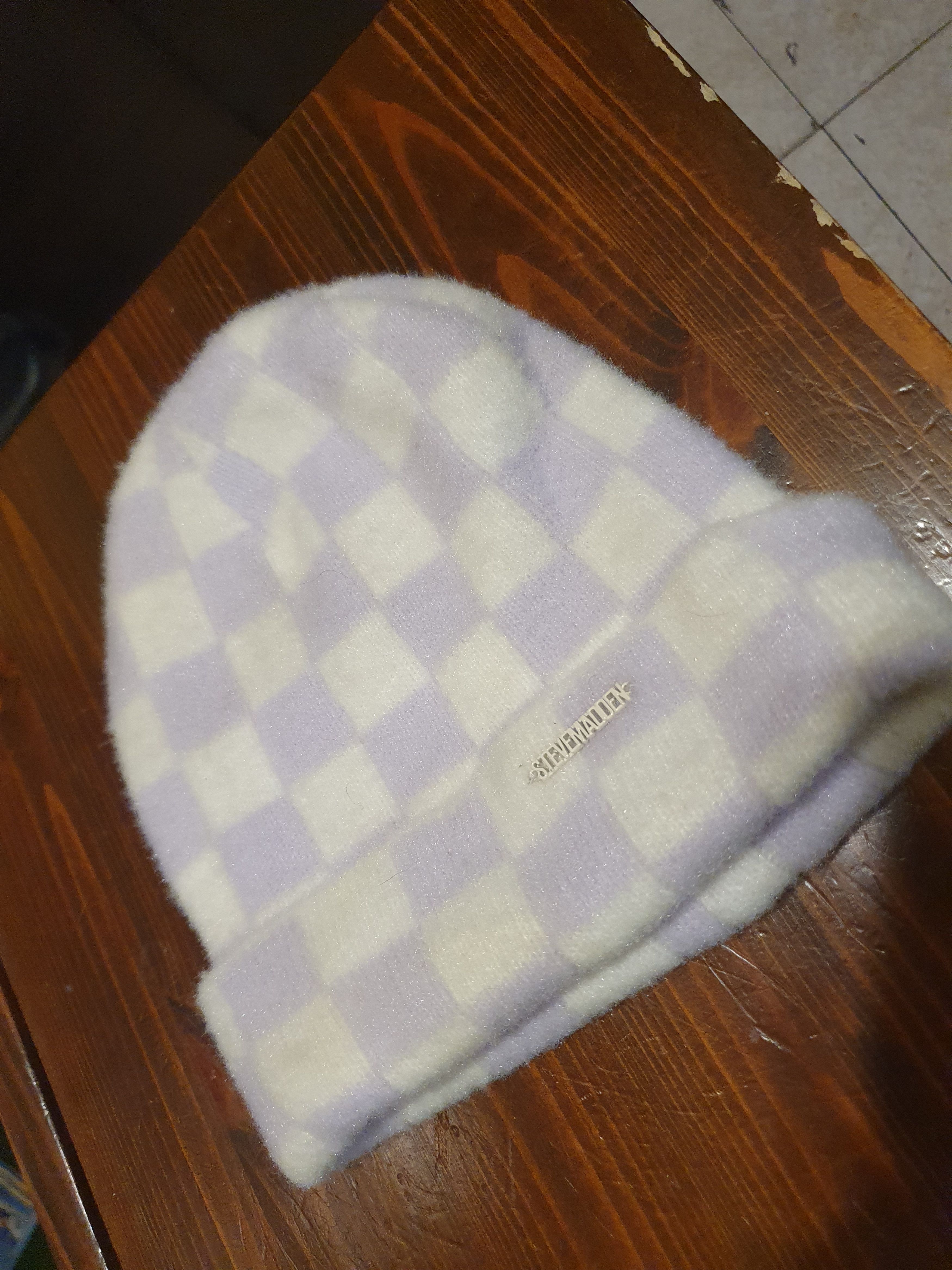 Steve Madden Steve Madden Checkered Cuff Beanie Winter Hat Size ONE SIZE - 6 Thumbnail
