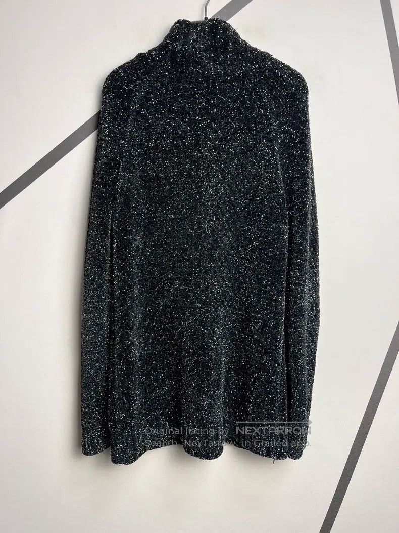 Saint Laurent Paris Saint Laurent Paris Black Silver Starry Knit Cardigan Jack Size US S / EU 44-46 / 1 - 2 Thumbnail