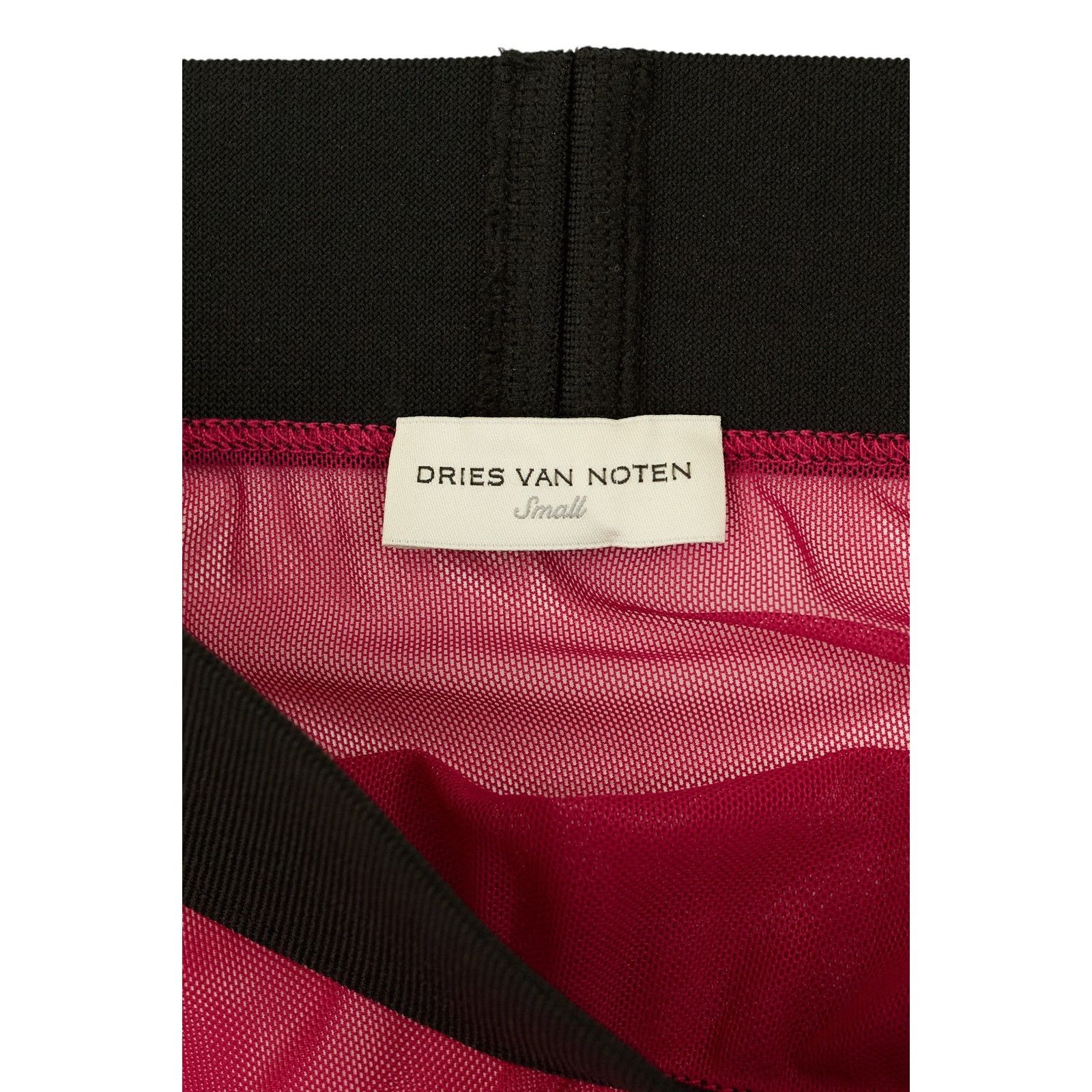 Dries Van Noten Pink Mesh Skirt Size 24" / US 00 / IT 34 - 4 Thumbnail