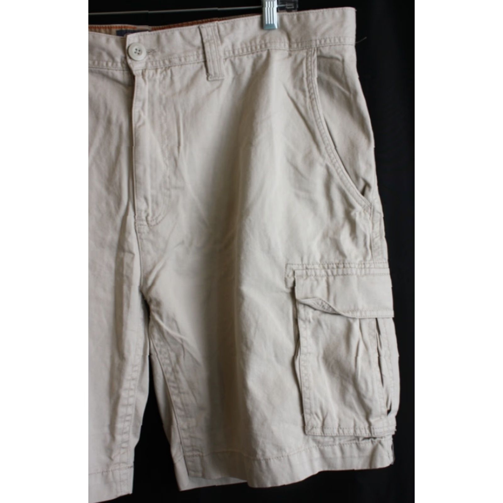 Vintage St John's Bay Outfitters Khaki Cargo Shorts Size 40 100% Cotton Cargo Shorts Beige Regular Men Size US 40 / EU 56 - 3 Thumbnail