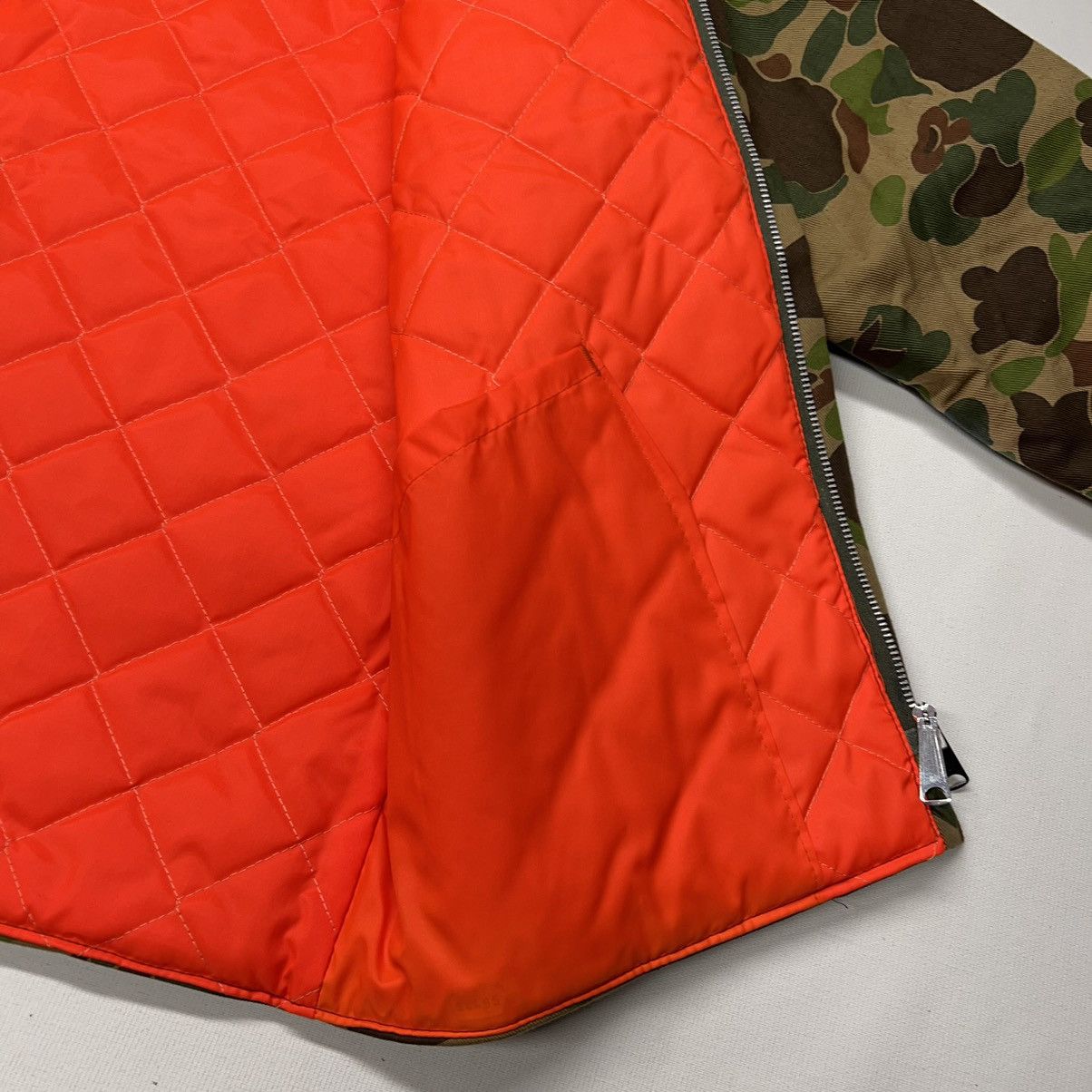 Vintage VTG Ranger Jacket Duck Camo Orange Lined Quilted Canvas 90s Size US M / EU 48-50 / 2 - 4 Thumbnail