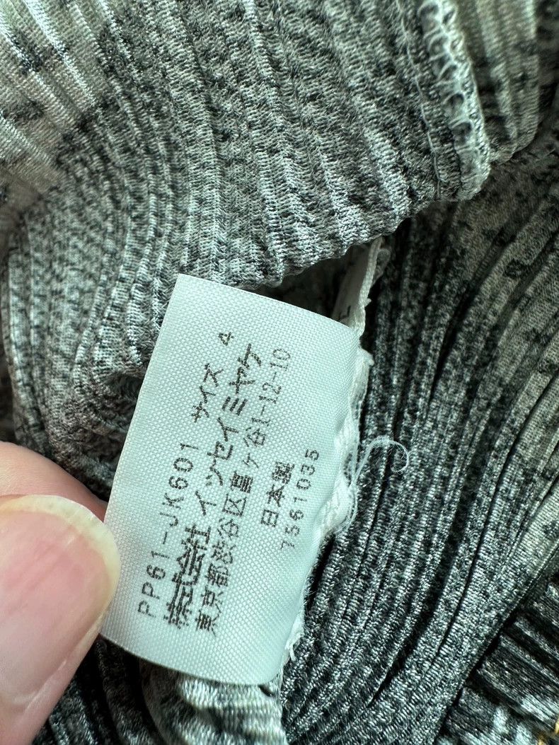 Issey Miyake Issey Miyake size:4 Grey lace denim short-sleeved top Size S / US 4 / IT 40 - 7 Thumbnail