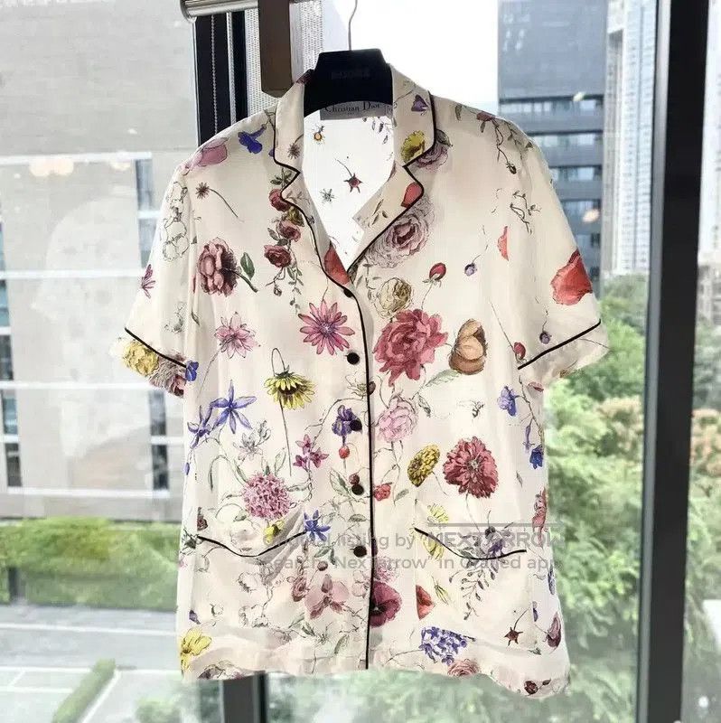 Dior Dior Multicolor Silk Women's Shirt . Size XXS / US 00 / IT 34 - 1 Thumbnail