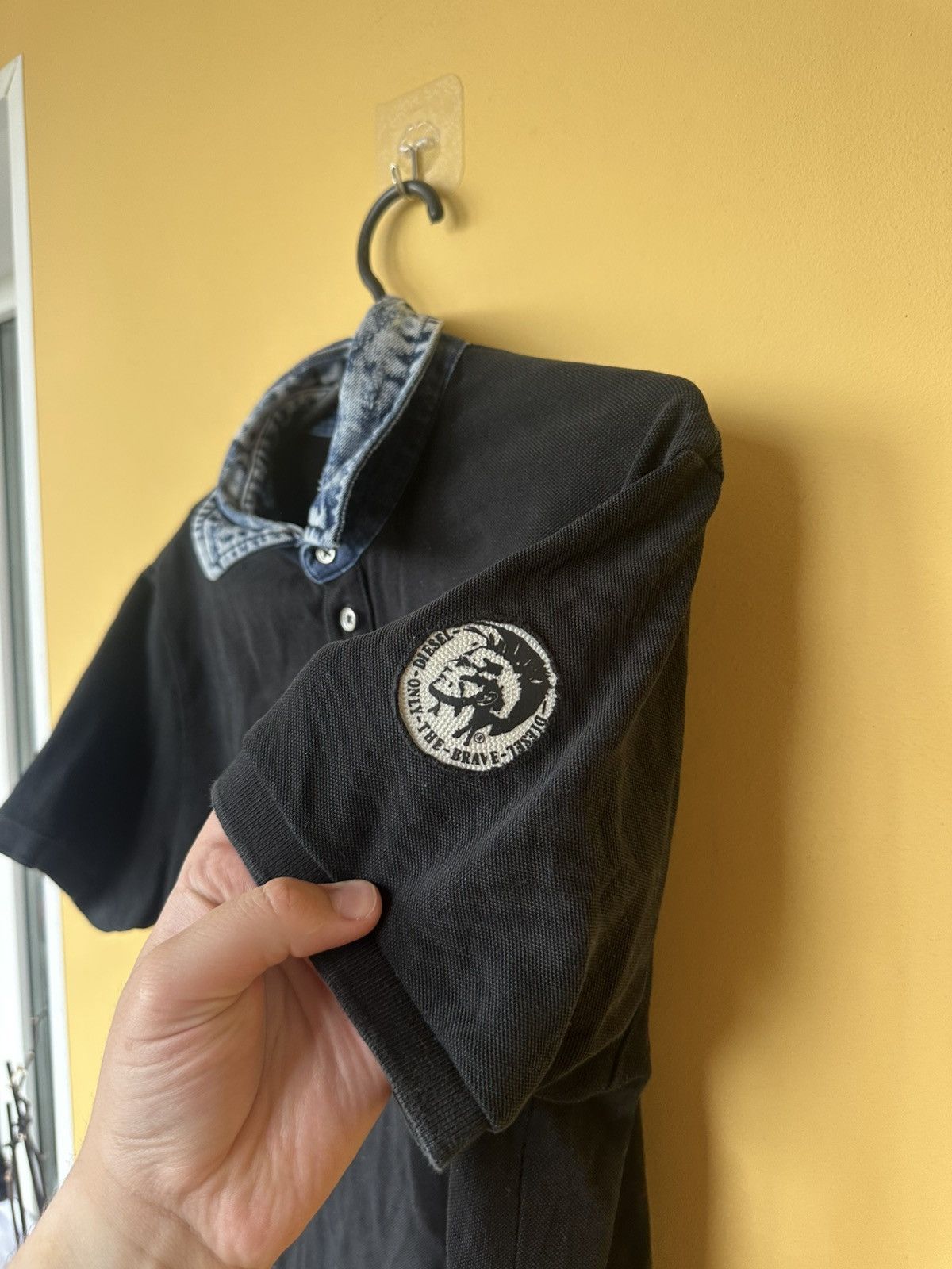 Diesel × Vintage Vintage Diesel Polo Shirt Men's L Blue Denim Cotton Y2K Size US L / EU 52-54 / 3 - 5 Thumbnail