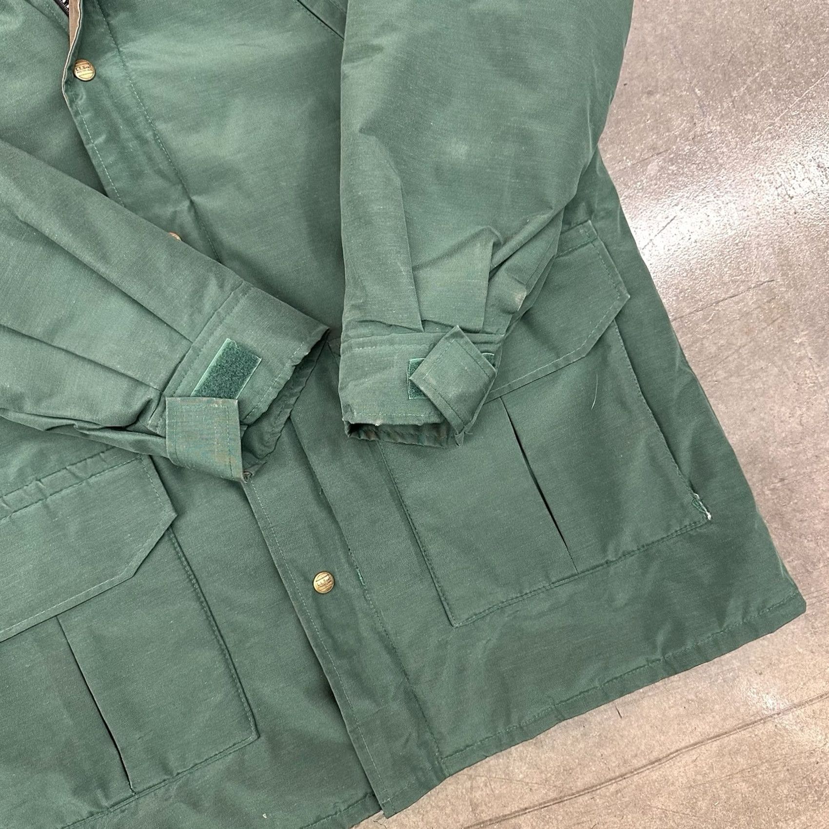 Vintage VINTAGE L.L. Bean Maine Warden Parka Gore Tex Green Brown Men’s Large USA Made Zip Coat Size US L / EU 52-54 / 3 - 4 Thumbnail