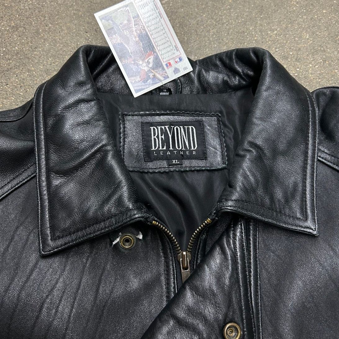 Vintage Vintage Motorcycle Leather Jacket Size US XL / EU 56 / 4 - 3 Thumbnail