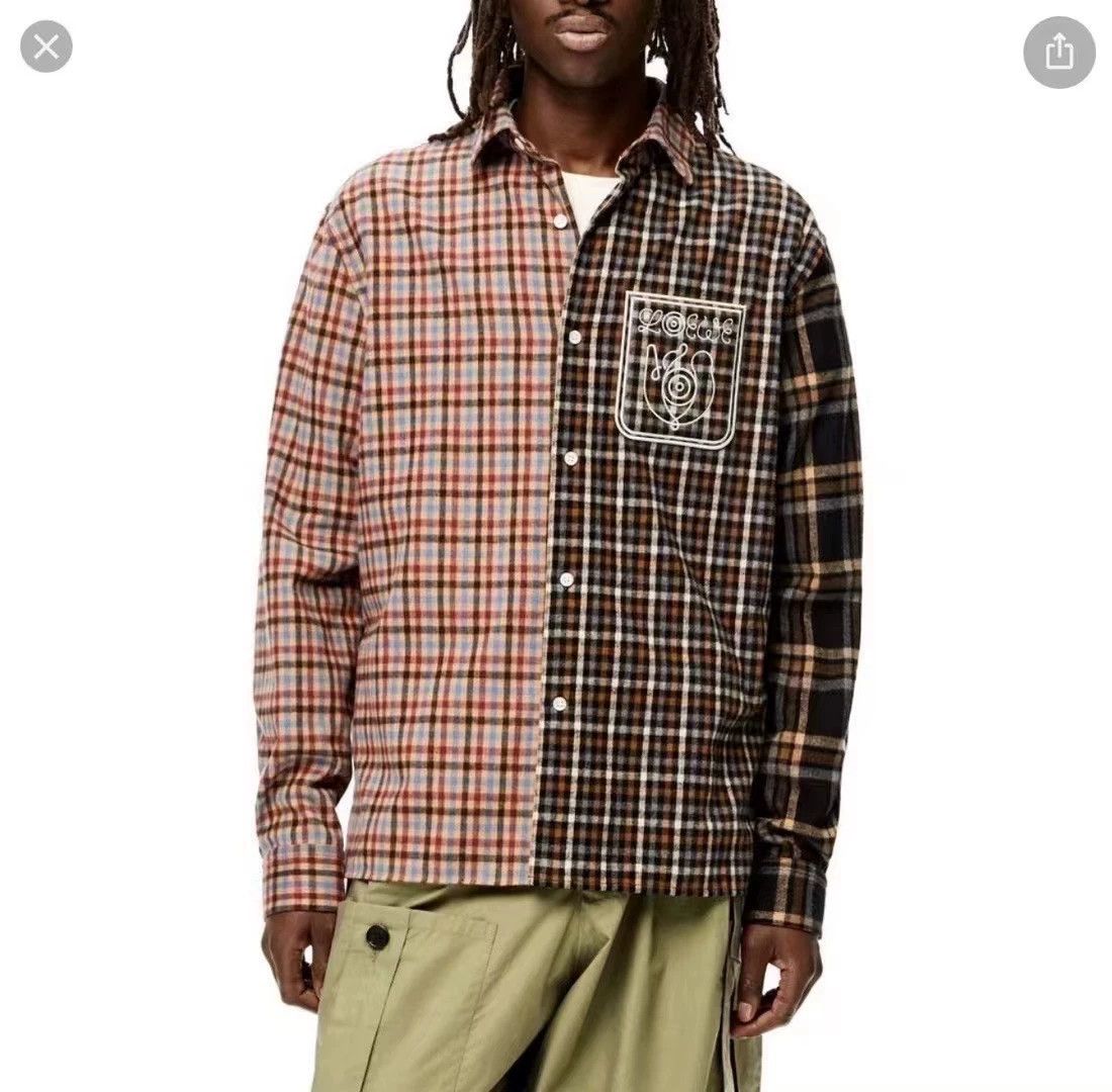 Loewe Loewe 22ss eln patchwork flannel shirt Size US XXS / EU 40 - 8 Thumbnail