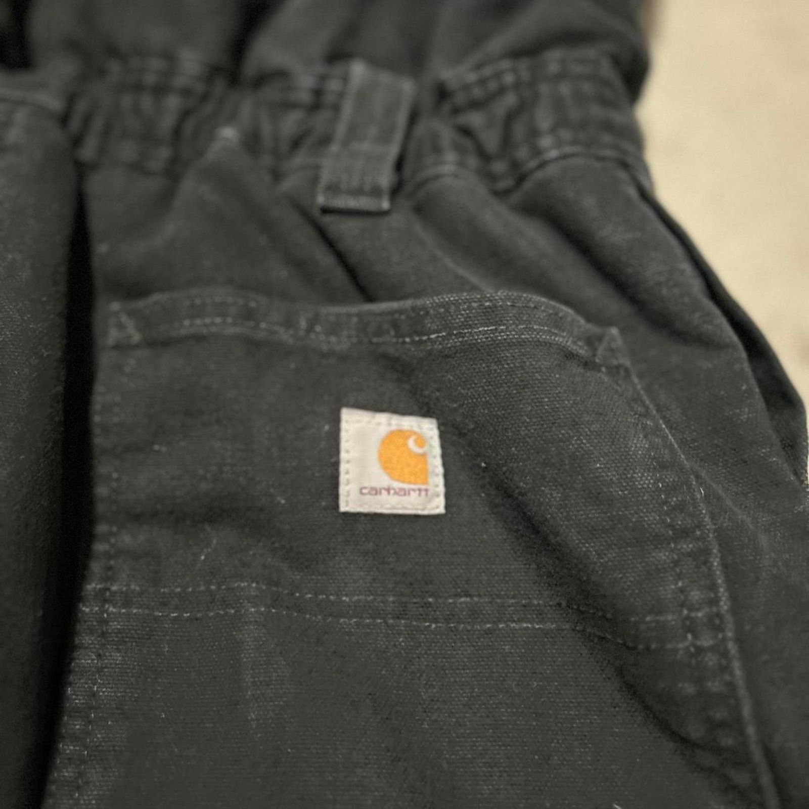 Carhartt **Carhartt Overalls Men’s Size 12/14 Short - Black Coveralls Size US 34 / EU 50 - 4 Thumbnail