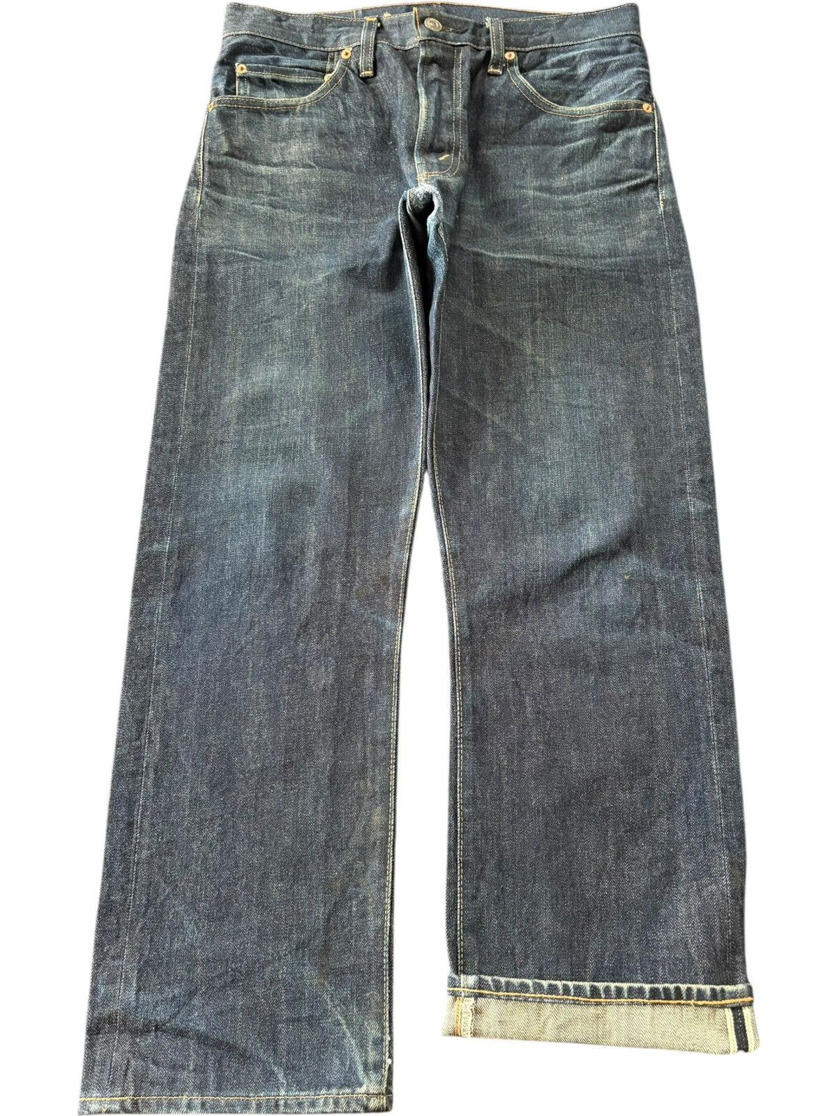 Levi's Levis Vintage Clothing Big E Raw Denim Selvedge Jeans Size US 32 / EU 48 - 1 Thumbnail