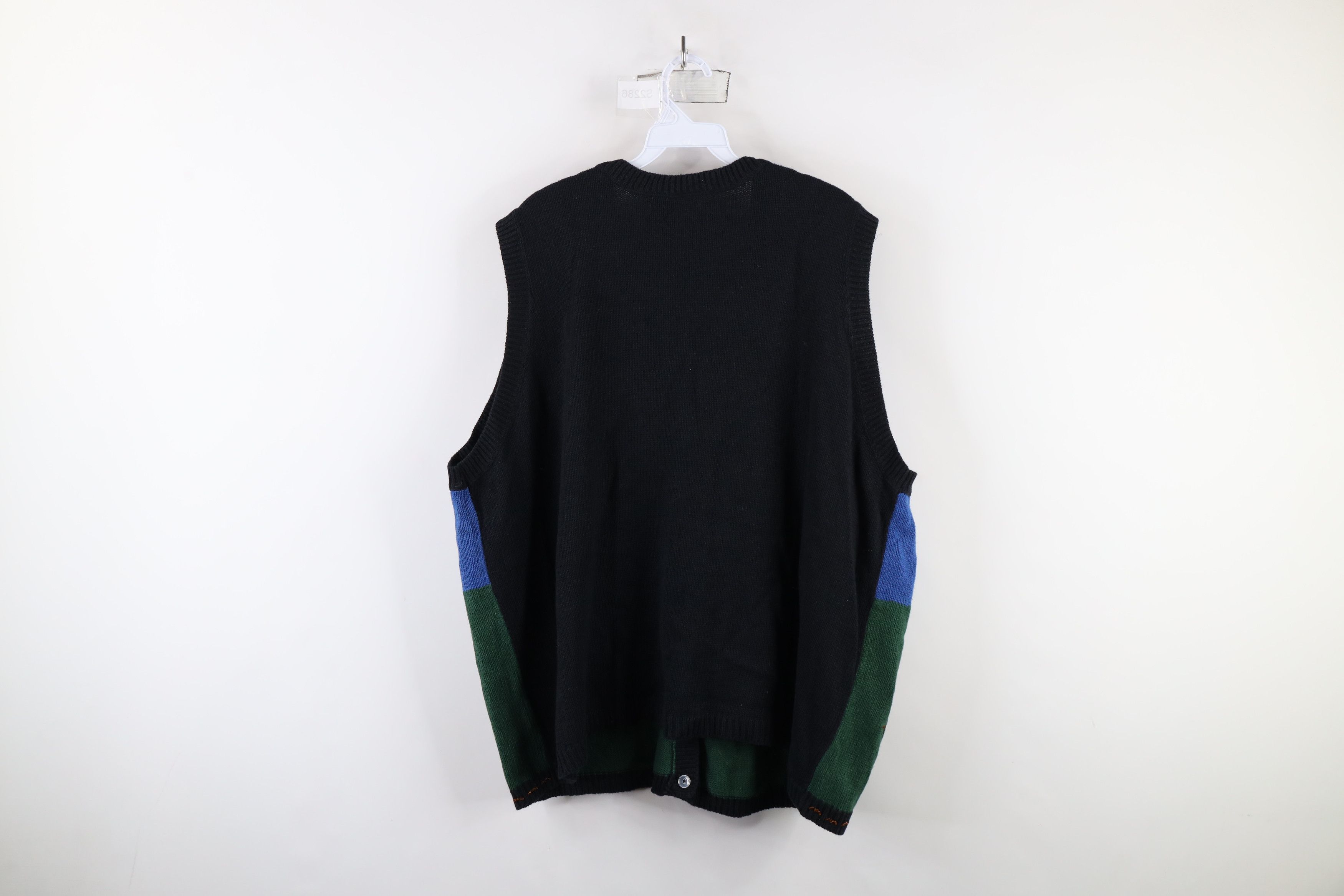 Vintage Vintage 90s Streetwear Halloween Knit Cardigan Sweater Vest Size XL / US 12-14 / IT 48-50 - 13 Thumbnail