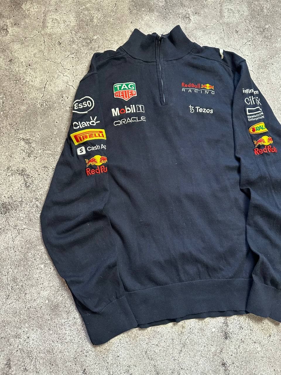Red Bull Puma Tag Heuer red bull racing polo 1/3 zip shirt Size US L / EU 52-54 / 3 - 3 Thumbnail