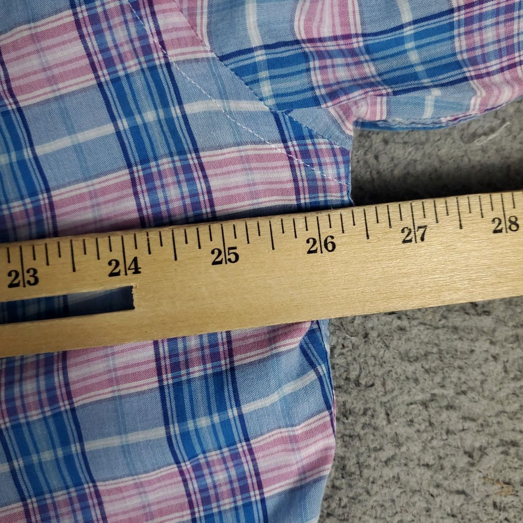 Peter Millar Peter Millar Shirt Mens Large Pink Blue Plaid Button Up Long Sleeve Size US L / EU 52-54 / 3 - 5 Thumbnail