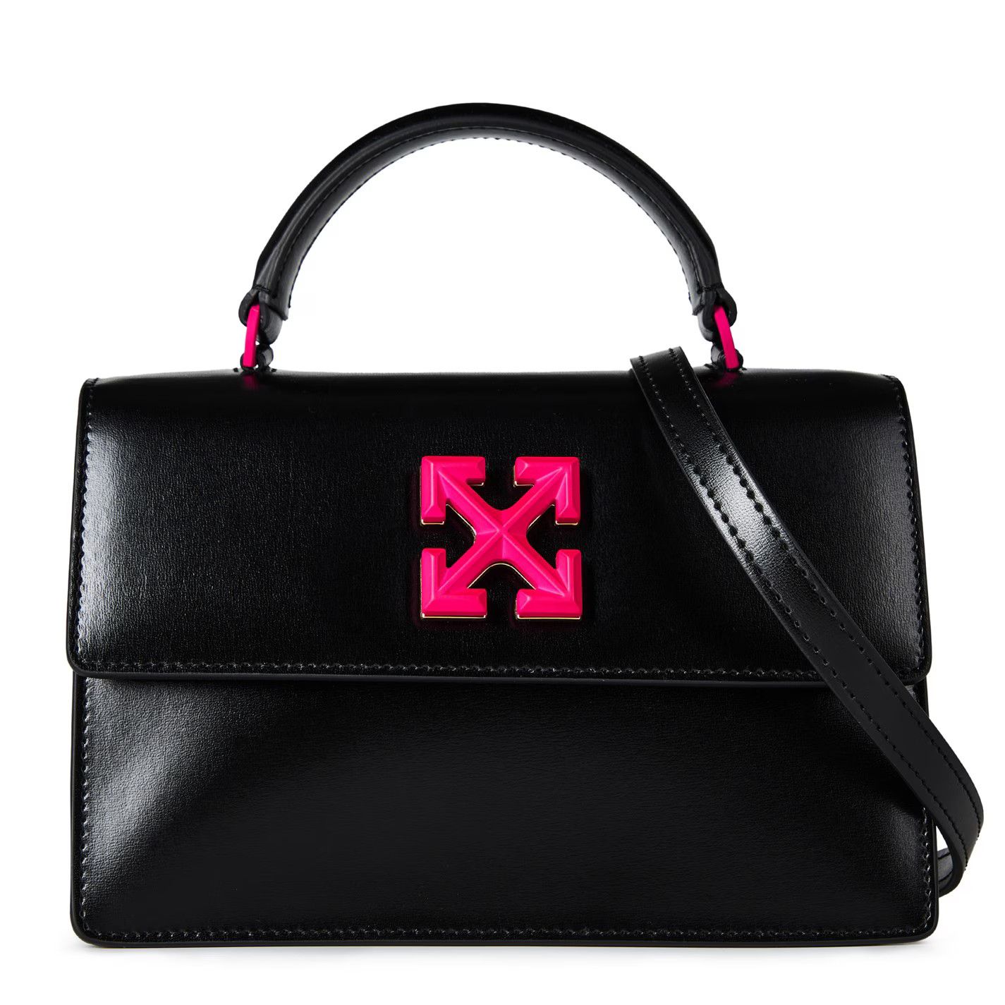 Off-White o1g2r1mq1224 Size: OS / Jitney 1.4 Top Handle Bag in Black Size ONE SIZE - 1 Thumbnail