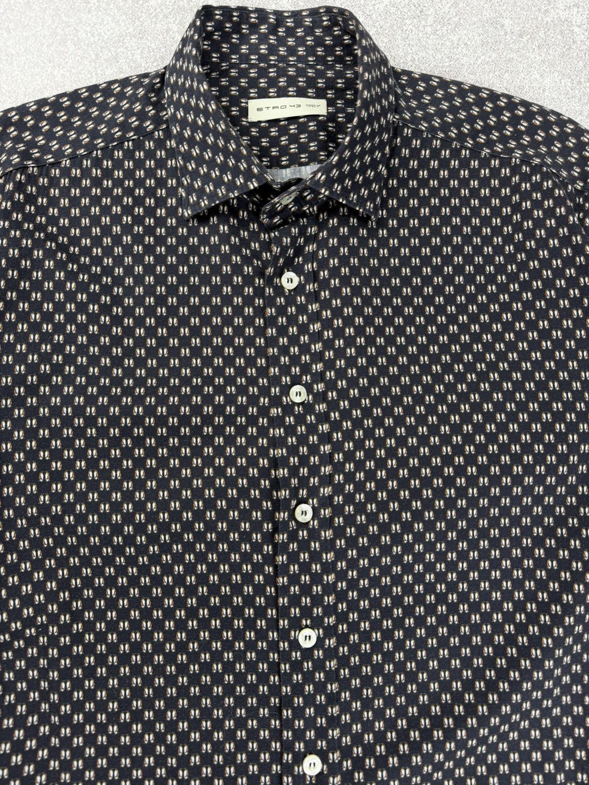 Etro Etro Multicolor Long Sleeve Shirt Men’s Size 43 Size US XL / EU 56 / 4 - 5 Thumbnail