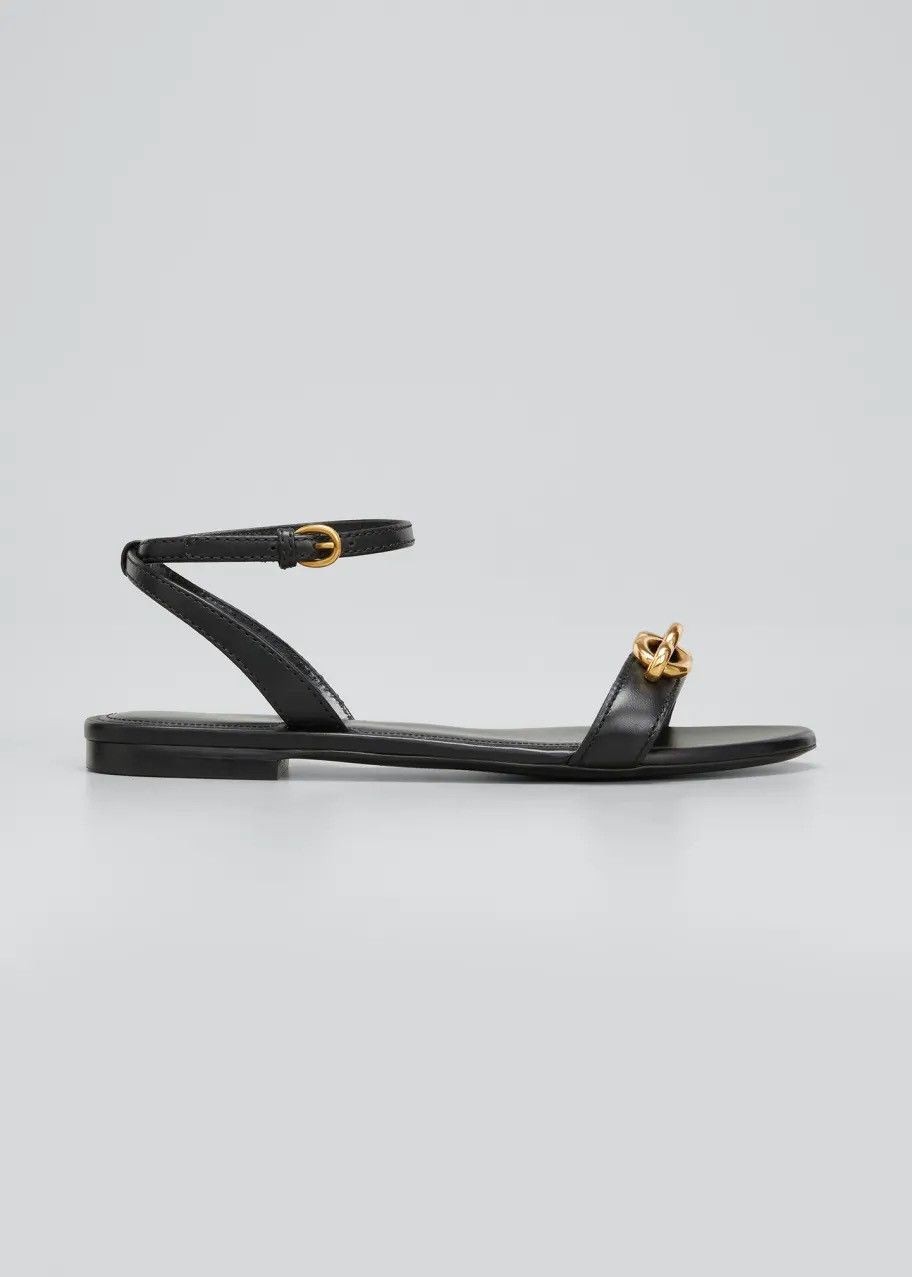 Saint Laurent Paris New Saint Laurent Maillon women flat sandals IT 38/US 8/UK 5 Size US 8 / IT 38 - 1 Thumbnail