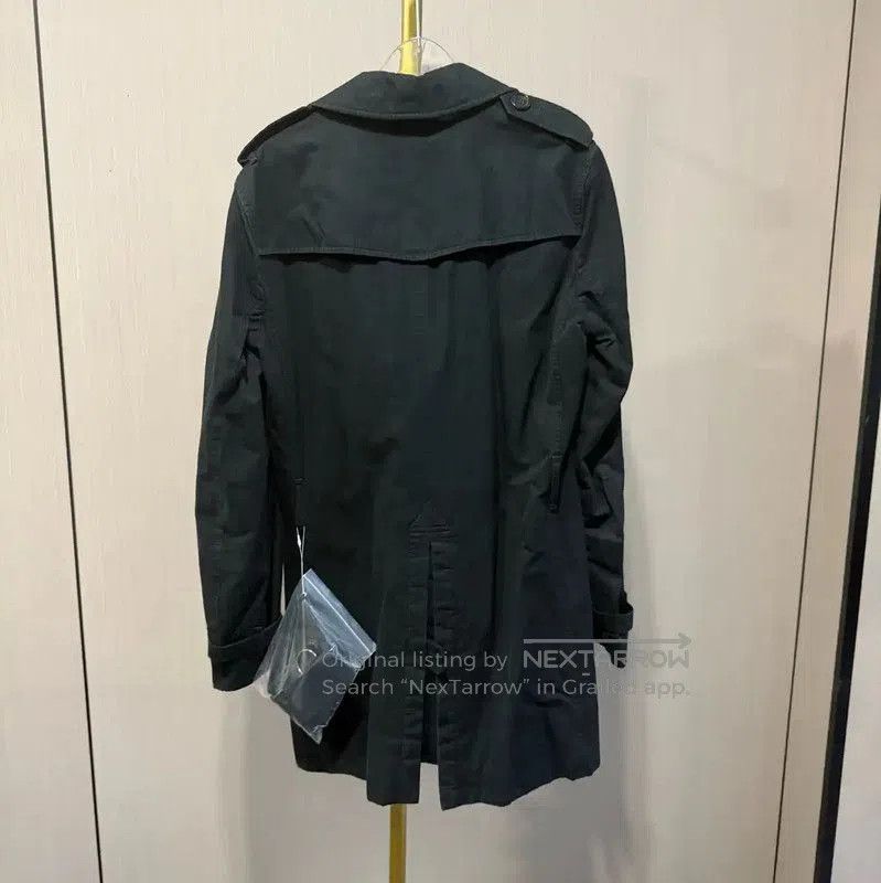 Burberry Burberry Black Cotton Women's Trench Coat. Size XXS / US 00 / IT 34 - 2 Thumbnail
