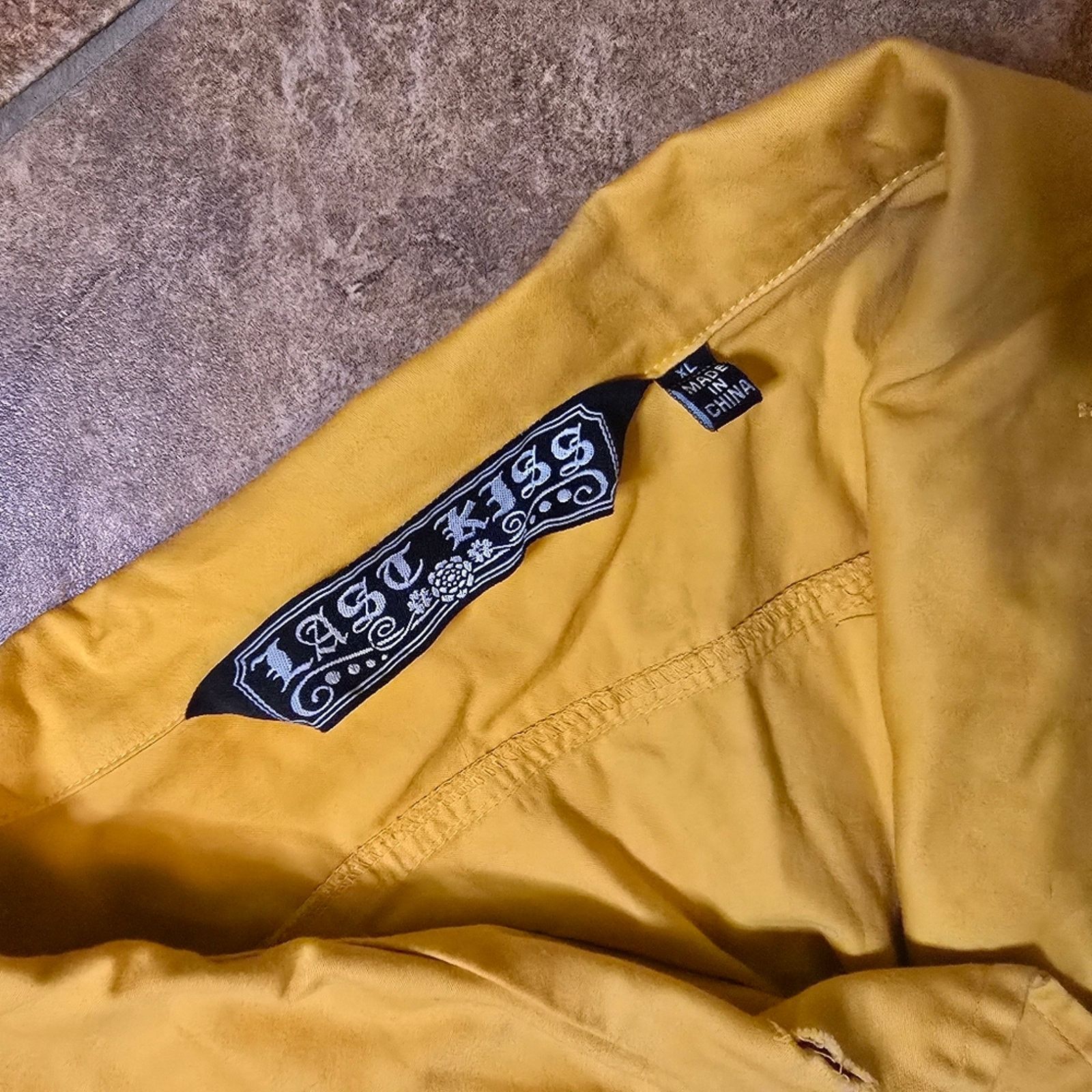 Other Mustard | LAST KISS | Casual Pea Coat Size XL / US 12-14 / IT 48-50 - 3 Thumbnail