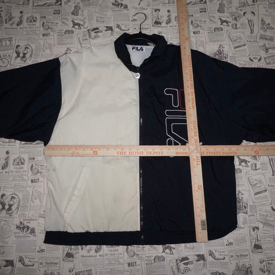 Fila Large - Vintage Y2K Fila embroider 2tone zip up windbreaker Size US L / EU 52-54 / 3 - 4 Thumbnail