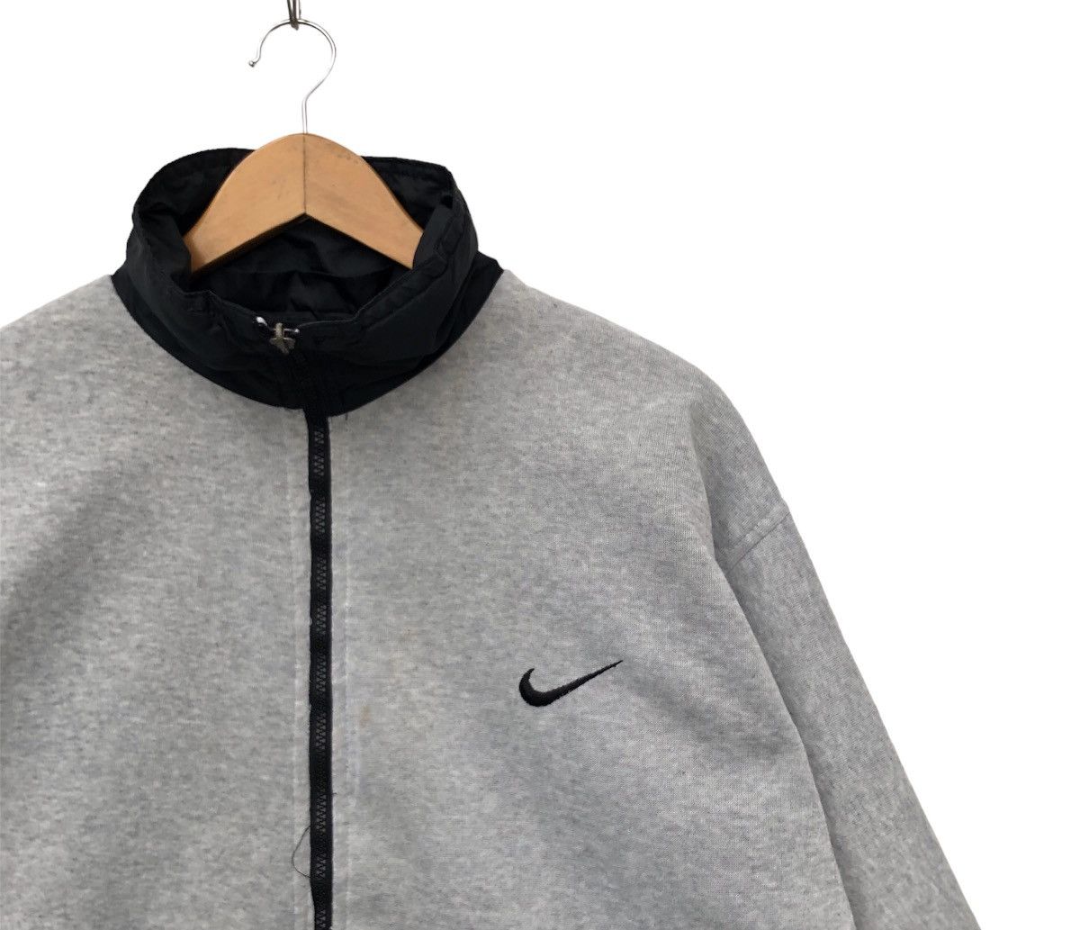 Japanese Brand Vintage 90s Nike Air Swoosh Reversible Jacket | L | Swag Size US L / EU 52-54 / 3 - 12 Thumbnail