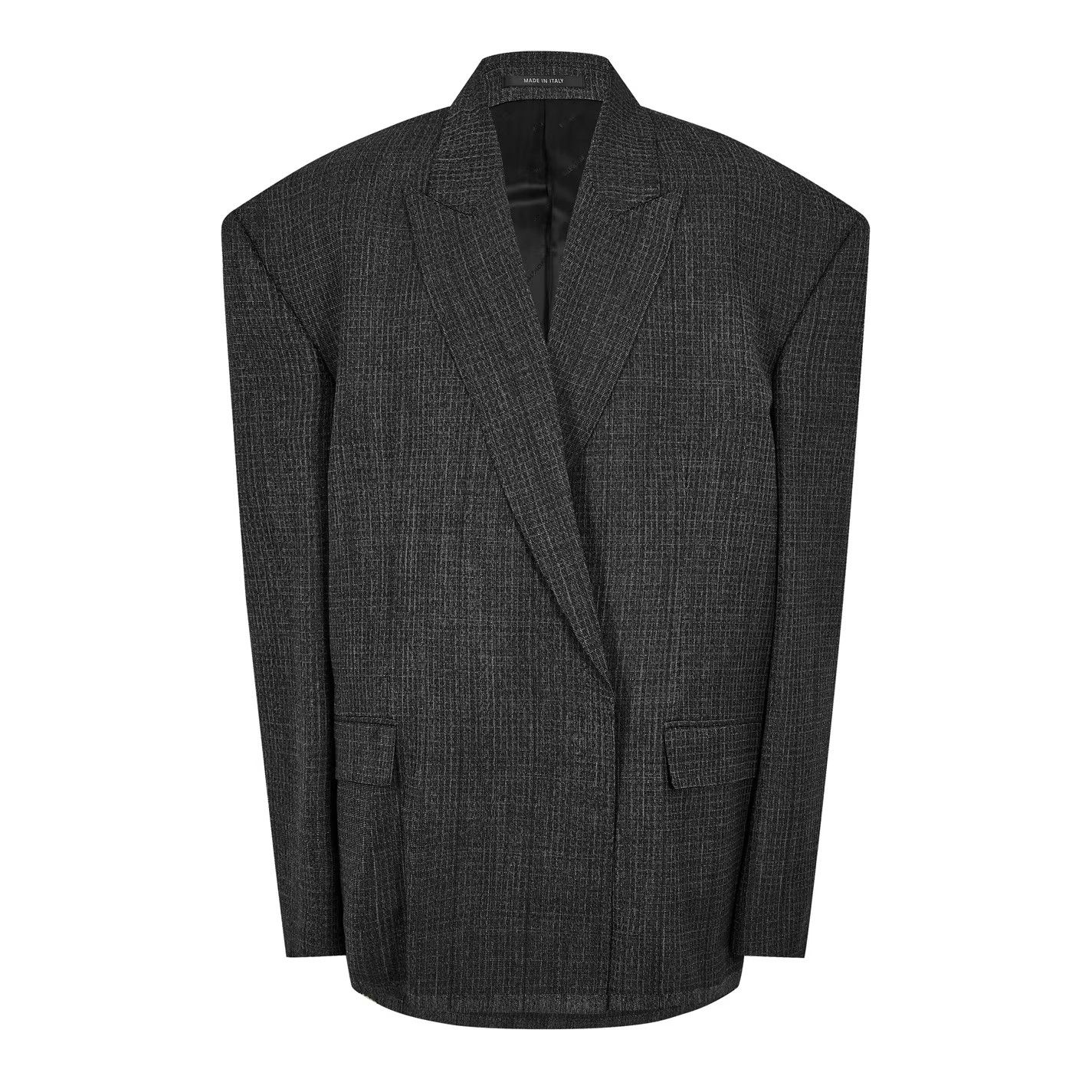 Balenciaga o1g2r1mq0226 Seamless Tailored Wool Blazer In Black Size US M / EU 48-50 / 2 - 1 Thumbnail
