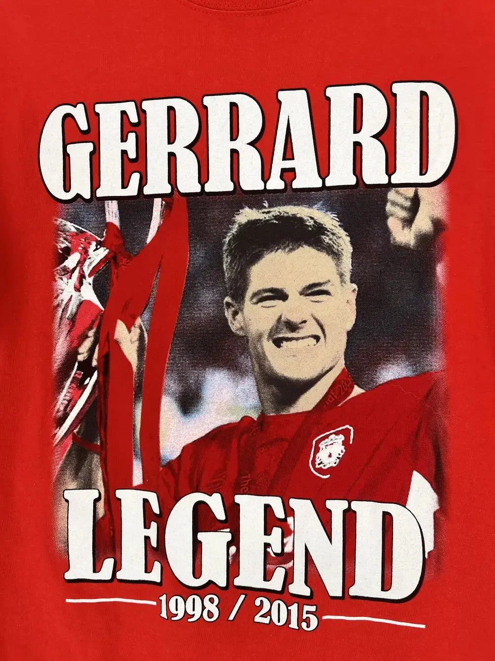 Vintage 00s Steven Gerrard Liverpool Shirt Vintage Football Jersey Size US L / EU 52-54 / 3 - 7 Thumbnail