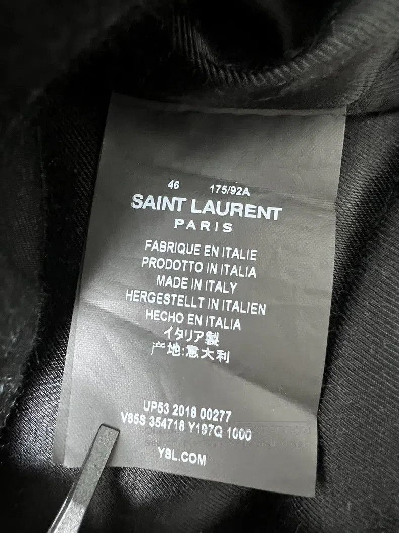 Saint Laurent Paris Saint Laurent Paris Black Warrior Leather Baseball Jacket Size US S / EU 44-46 / 1 - 6 Thumbnail