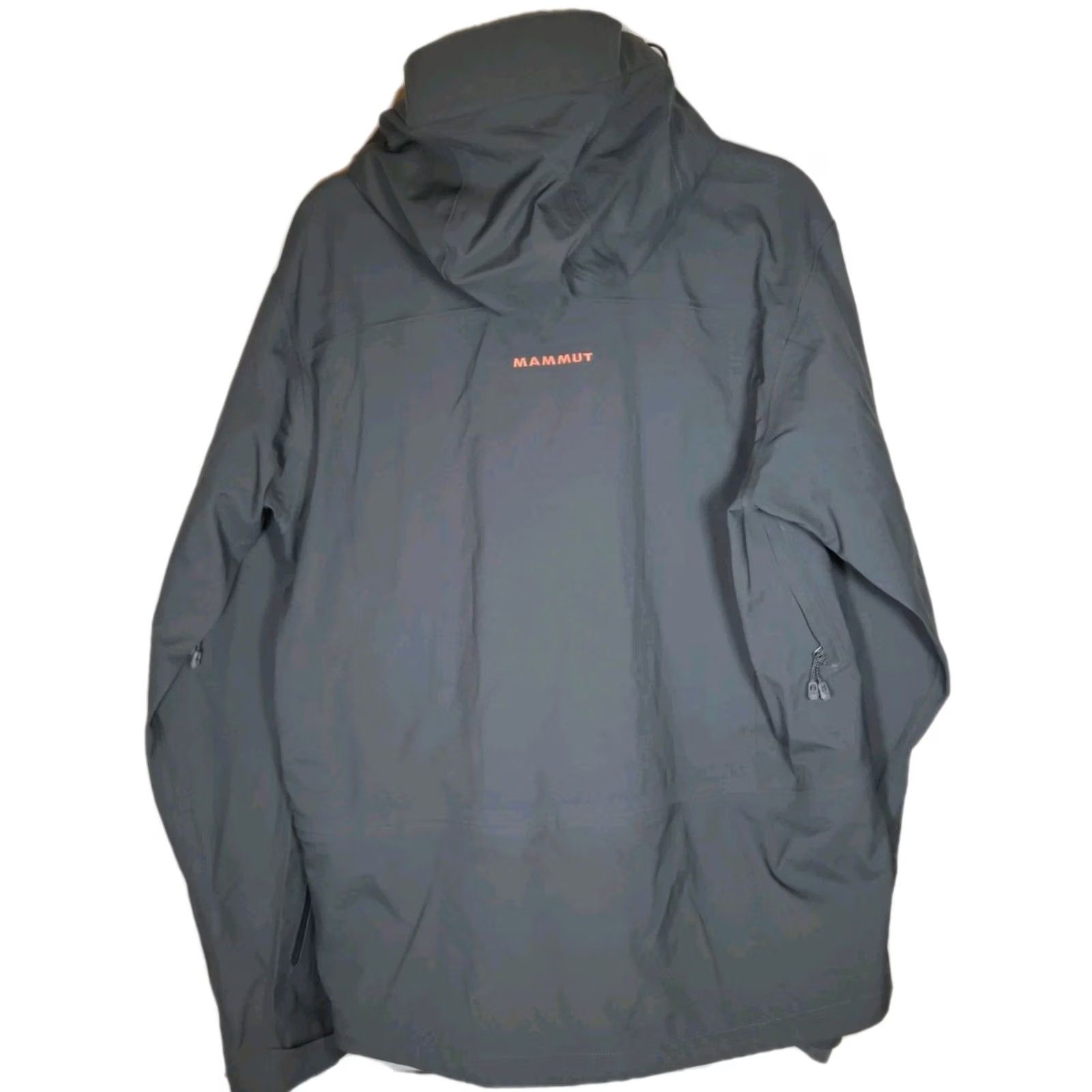 Mammut Mammut Stoney HS Jacket Graphite Lava 1010-18410 Hard Shell Removable Hood Men M Jacket Size US M / EU 48-50 / 2 - 3 Thumbnail