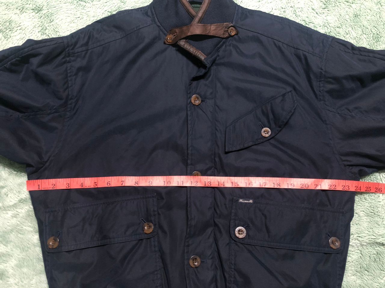 Faconnable VINTAGE FACONNABLE BOMBER JACKET LEATHER PART RIRI ZIPPER Size US M / EU 48-50 / 2 - 21 Thumbnail