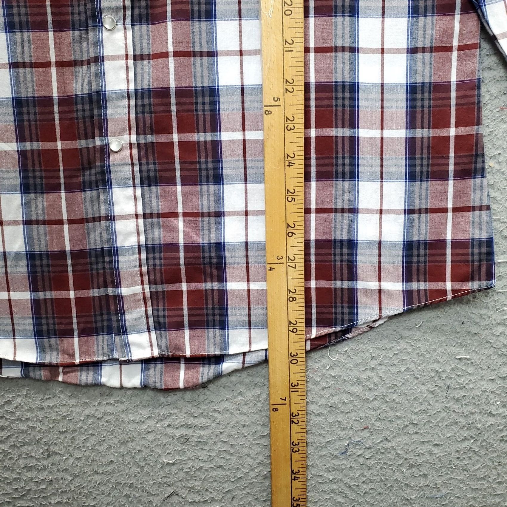 Vintage Ely Cattleman Mens Shirt Multi Plaid Pearl Snap M Adult M Regular Fit Western Casual Button-Up Men Size US M / EU 48-50 / 2 - 4 Thumbnail