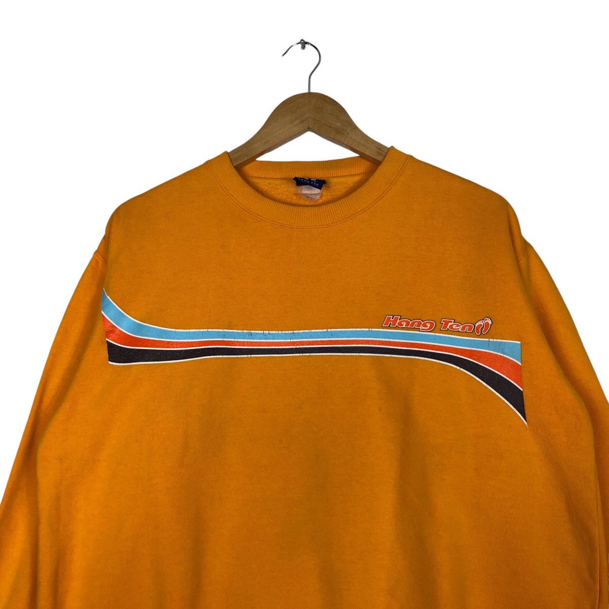 Hang Ten × Japanese Brand × Vintage Vintage Hang Ten Surfing Sweatshirt Rare 90s Medium Size US M / EU 48-50 / 2 - 2 Thumbnail
