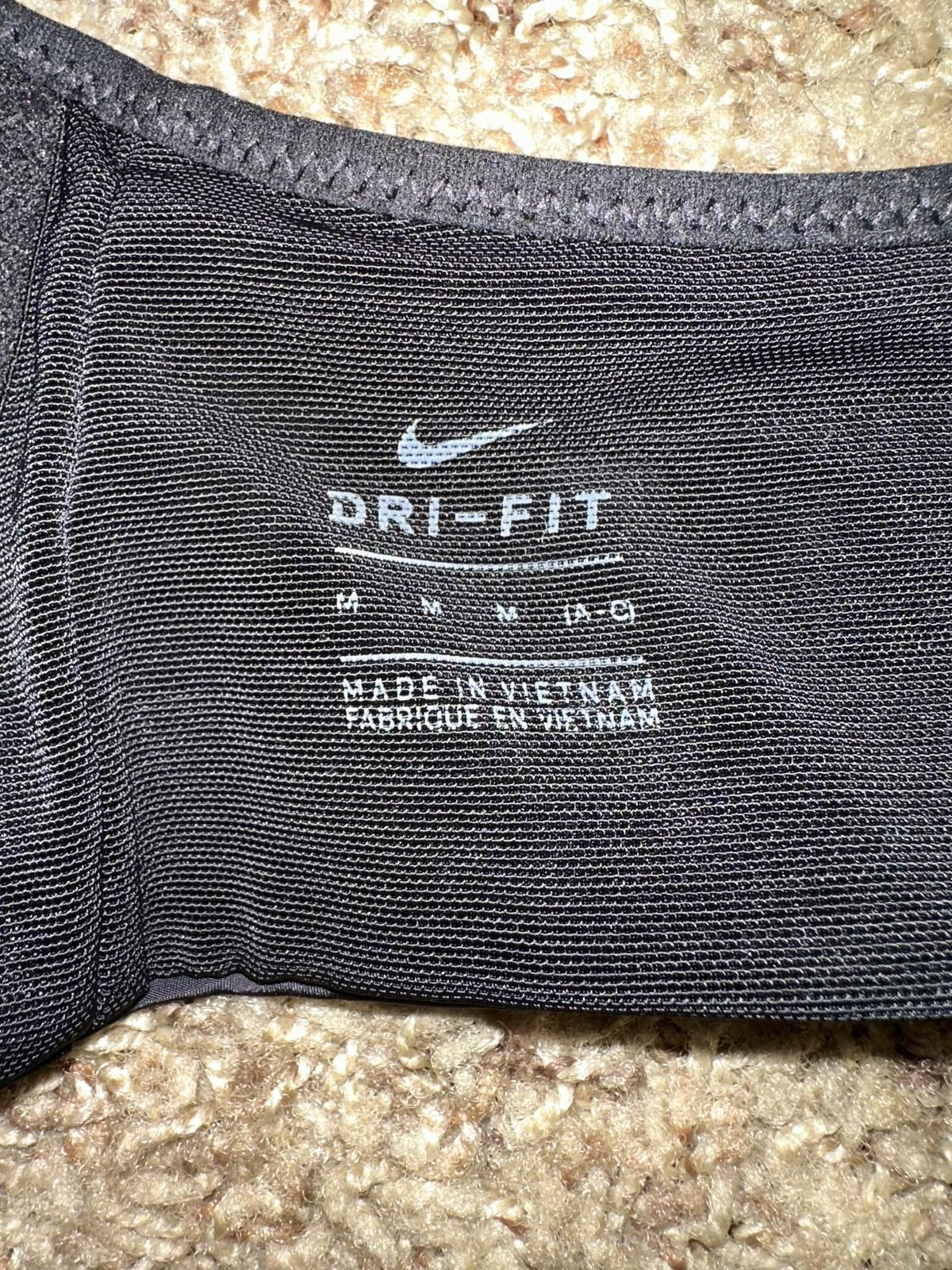 Nike Nike Sportswear Alpha Black/White Women's Sports Bra Size ONE SIZE - 7 Thumbnail