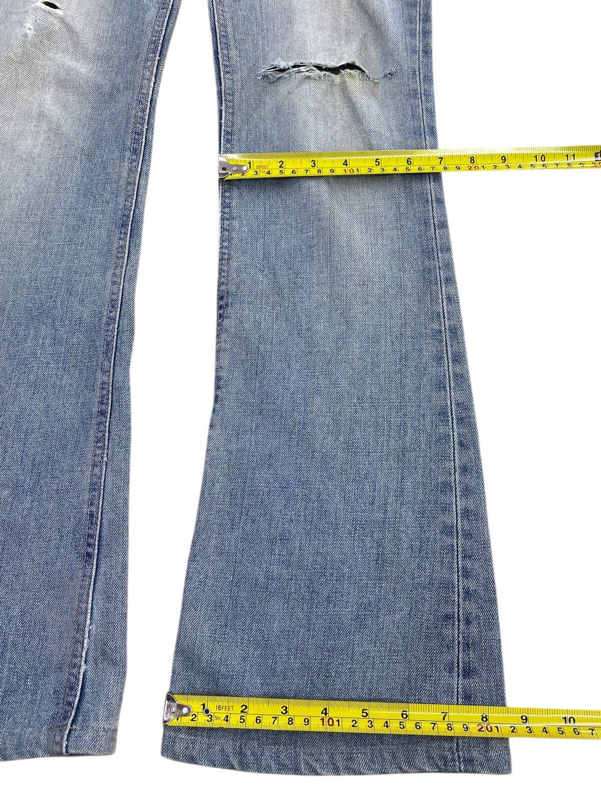 Edwin Edwin Light Faded Wash Style Flare Jeans Size US 29 - 8 Thumbnail
