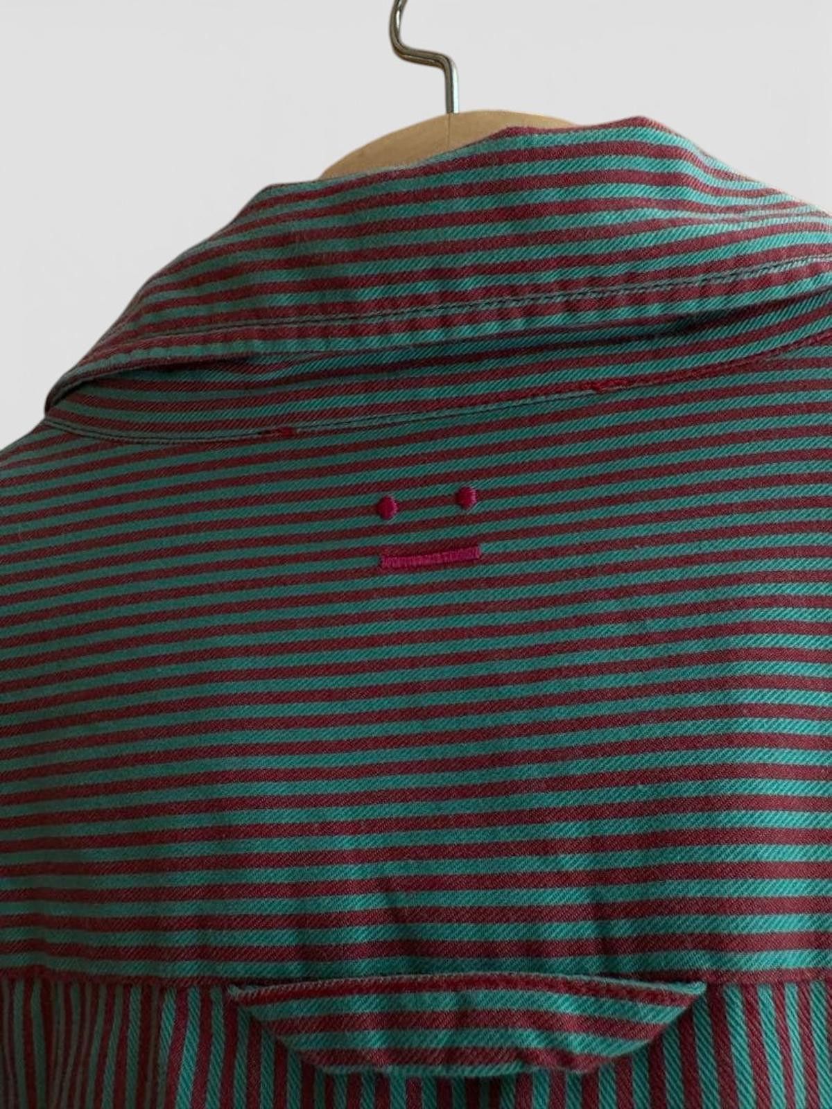 Acne Studios Acne Studios - Men's Striped Long Sleeve Shirt with Artistic Size US M / EU 48-50 / 2 - 6 Thumbnail