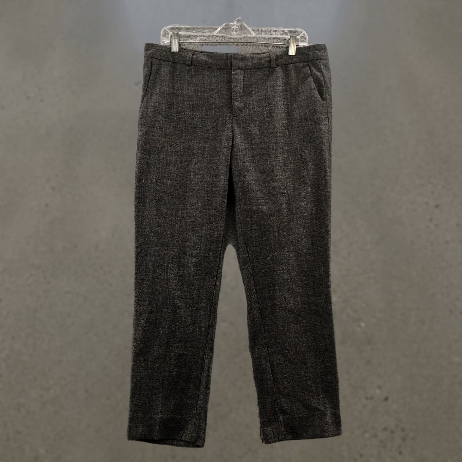 Banana Republic Banana Republic Hampton Fit Dress Pants Womens 10 Gray Mid Rise Straight Leg Pants Regular Inseam 27 Size 32" / US 10 / IT 46 - 1 Thumbnail