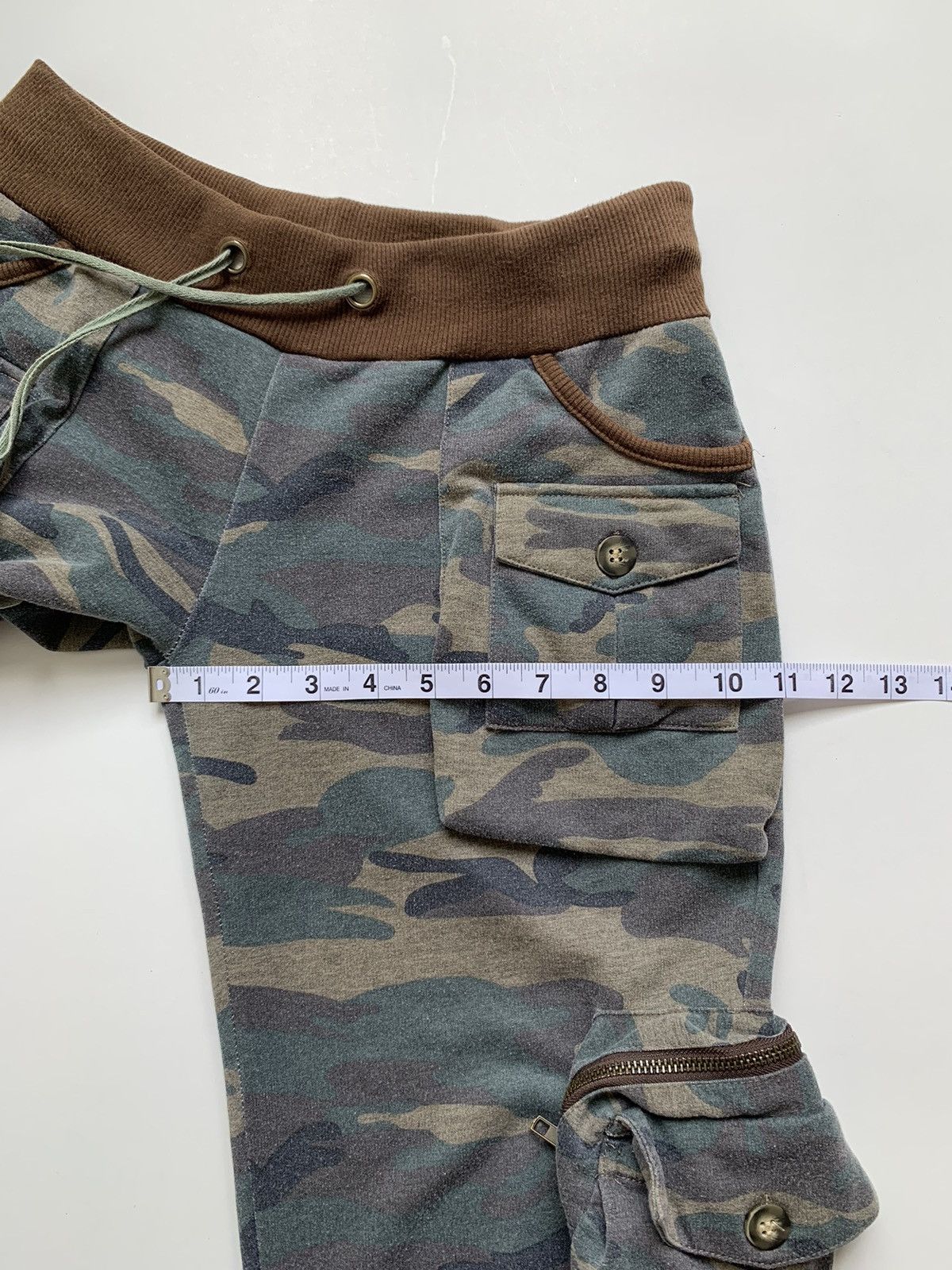 Japanese Brand 2000s Heaven Camo Cargo GOA Inspired Boot Cut Pant Size US 30 / EU 46 - 15 Thumbnail