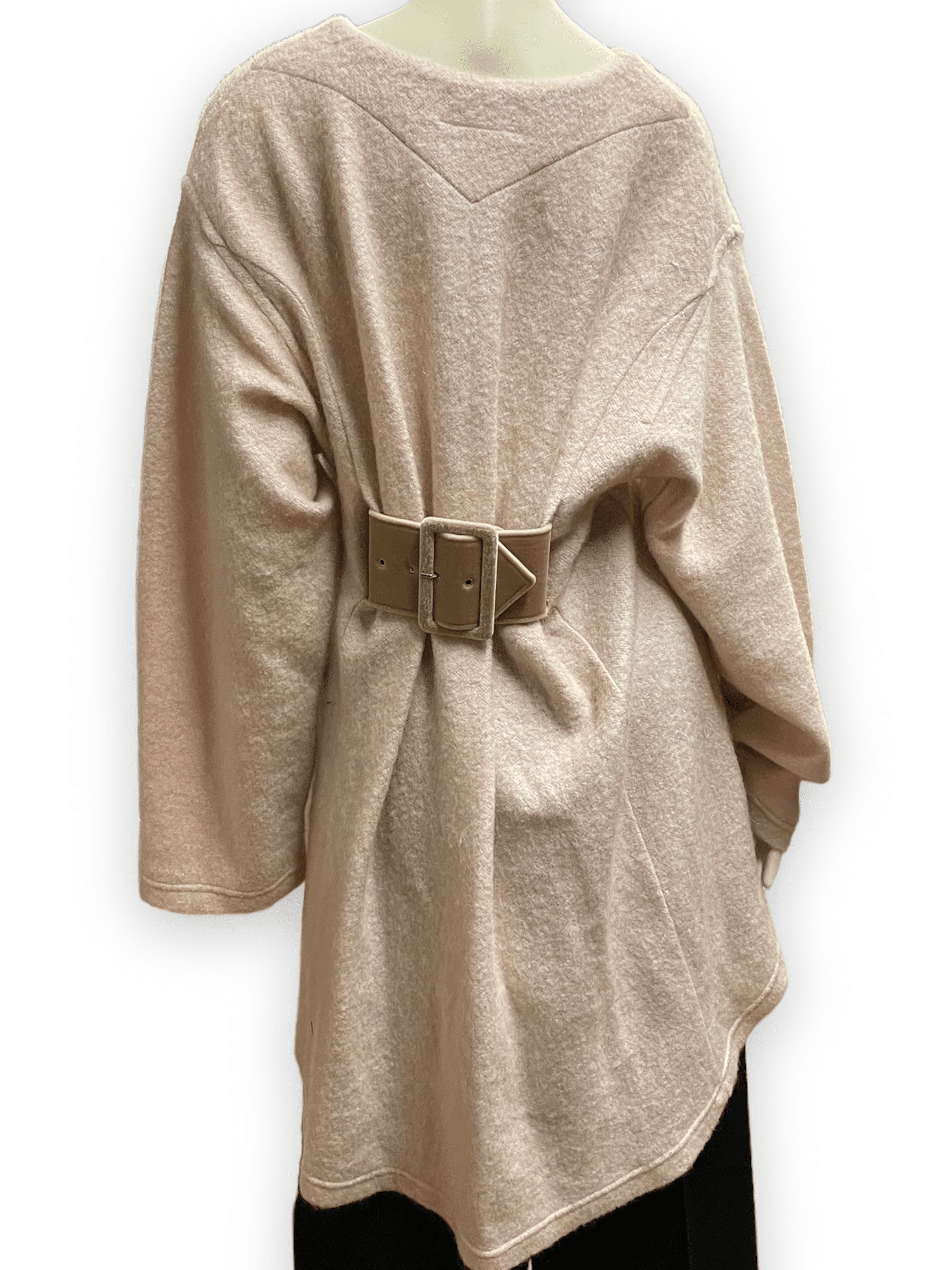 Maison Margiela MM6 Maison Margiela Vintage Designer Hi-Low Fuzzy Knit Top With Belt Made In Italy Size M / US 6-8 / IT 42-44 - 1 Thumbnail
