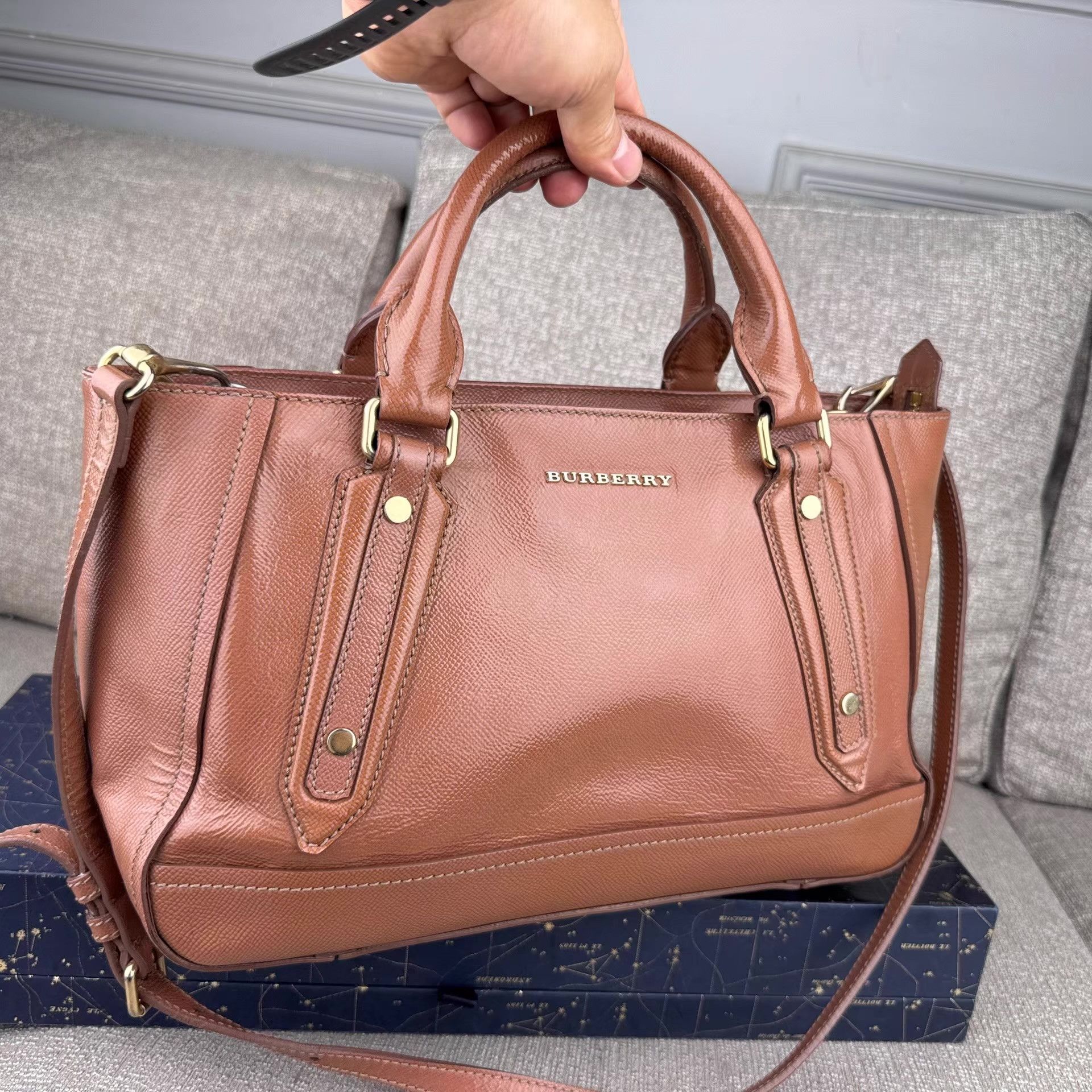 Burberry Burberry women's genuine leather handbag with Ｑ27 Size ONE SIZE - 1 Thumbnail