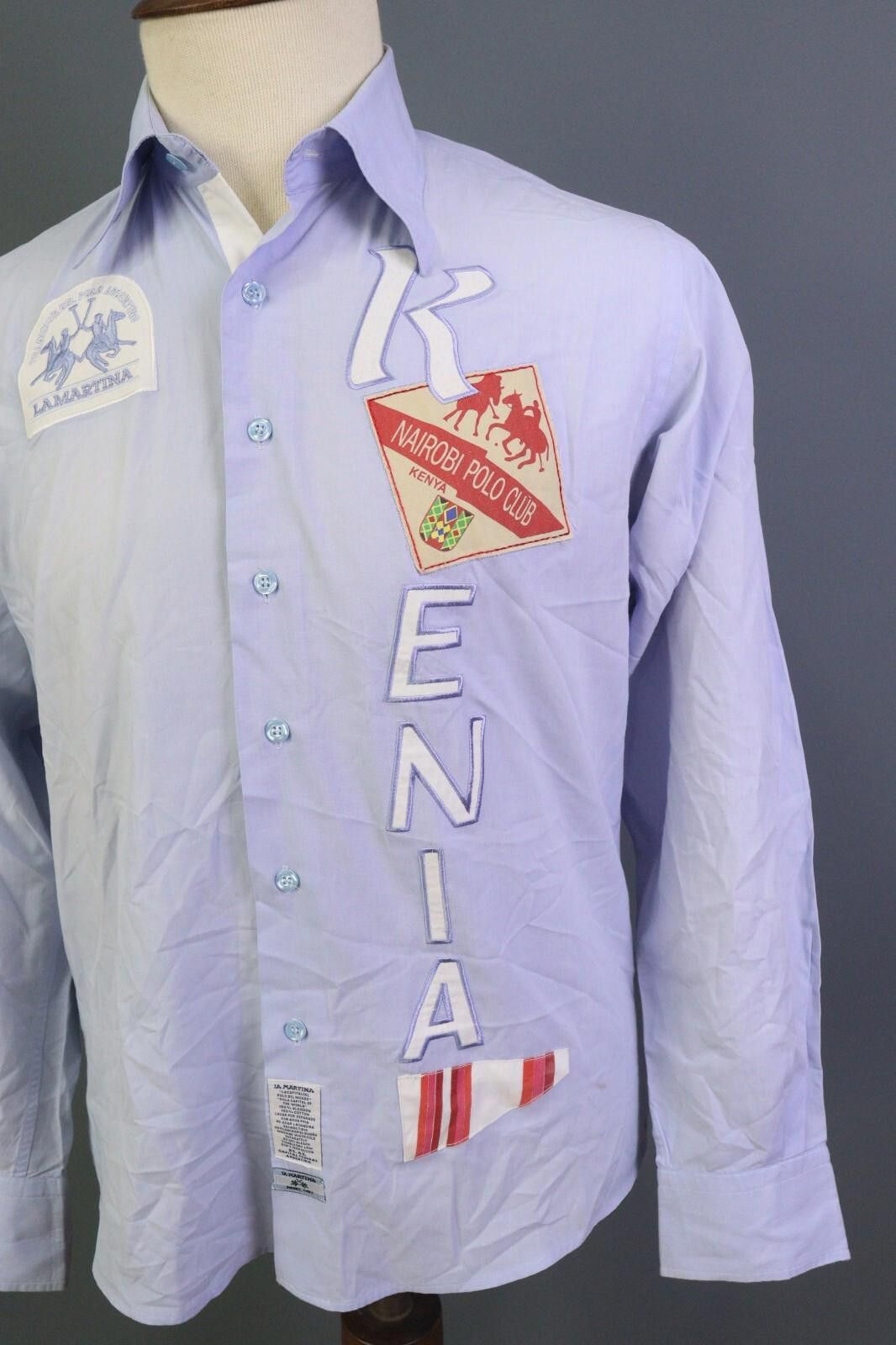 La Martina La Martina Buenos Aires Blue KENIA Shirt Size L Size US L / EU 52-54 / 3 - 6 Thumbnail