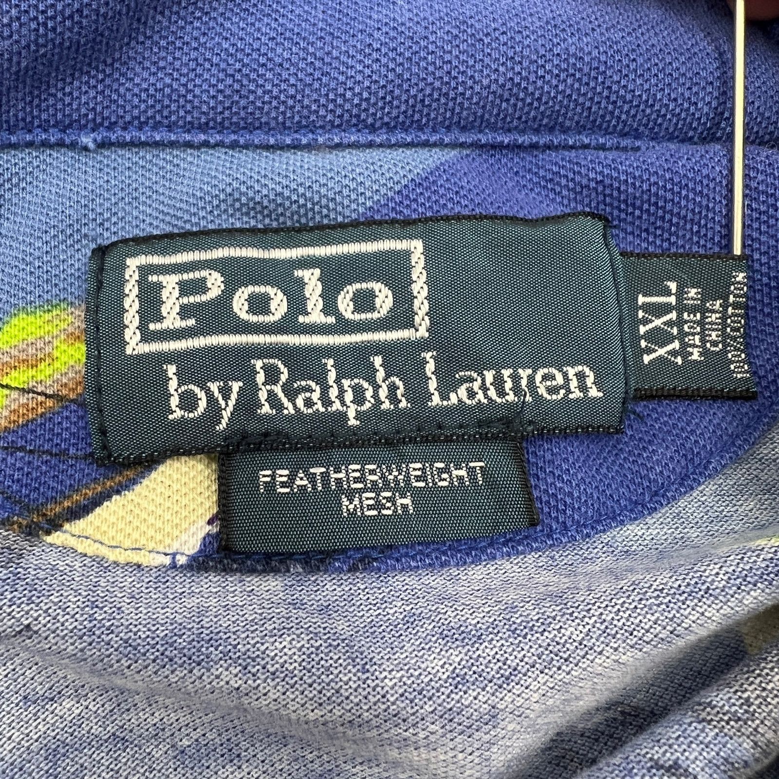 Polo Ralph Lauren × Vintage Vintage Polo Ralph Lauren Printed Polo Shirt Size US XXL / EU 58 / 5 - 3 Thumbnail