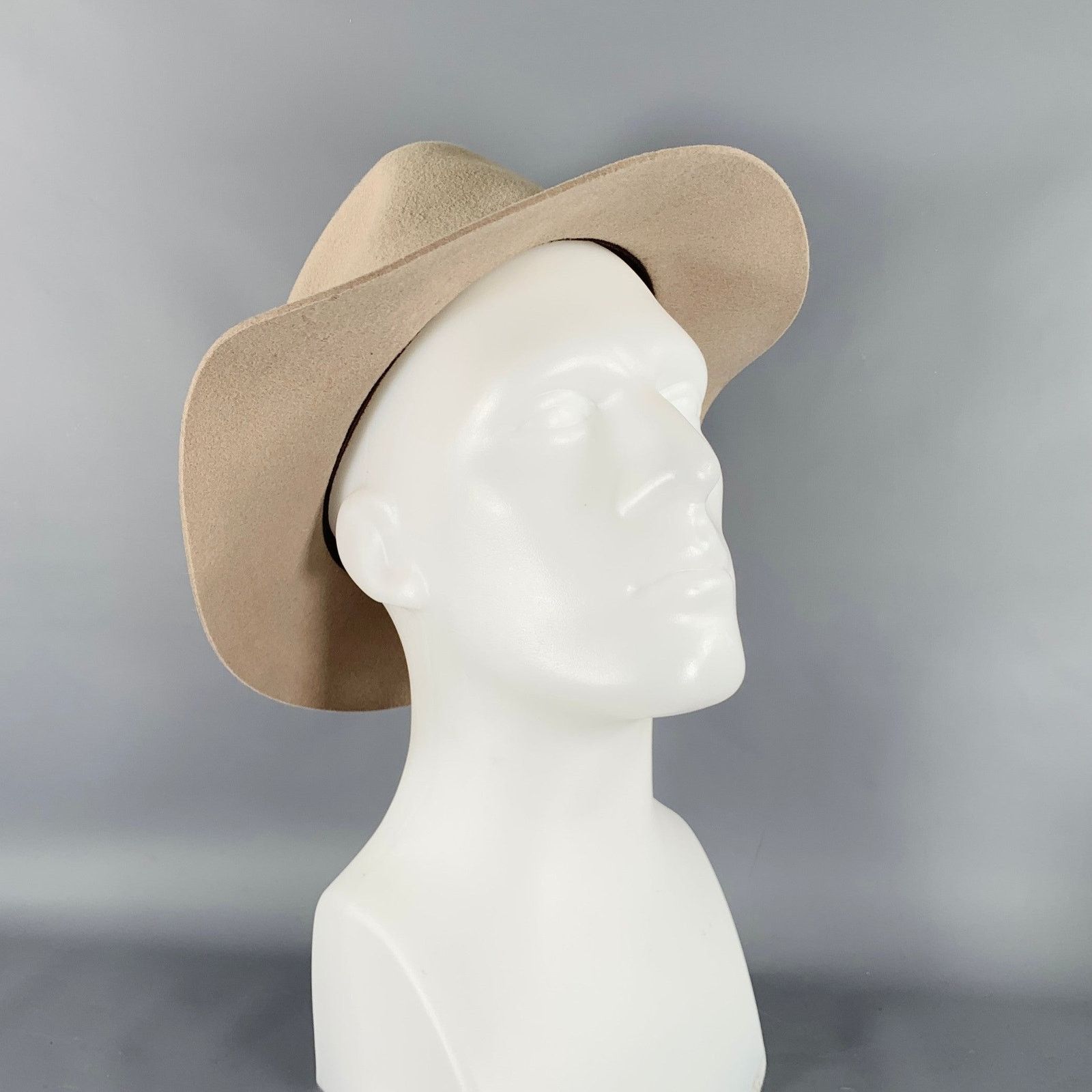 Brixton BRIXTON Size M Taupe Wool Felt Fedora Hat Size ONE SIZE - 1 Thumbnail