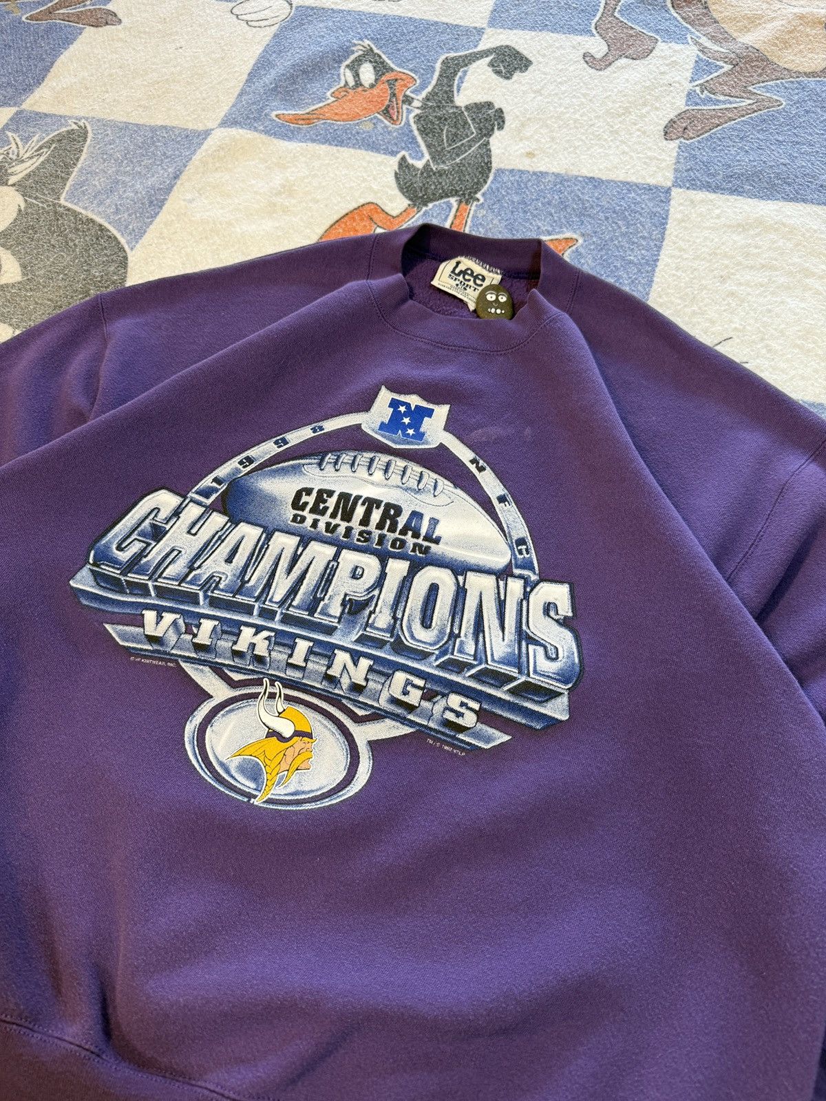 Lee Vintage Minnesota Vikings crewneck sweatshirt Size US XL / EU 56 / 4 - 2 Thumbnail