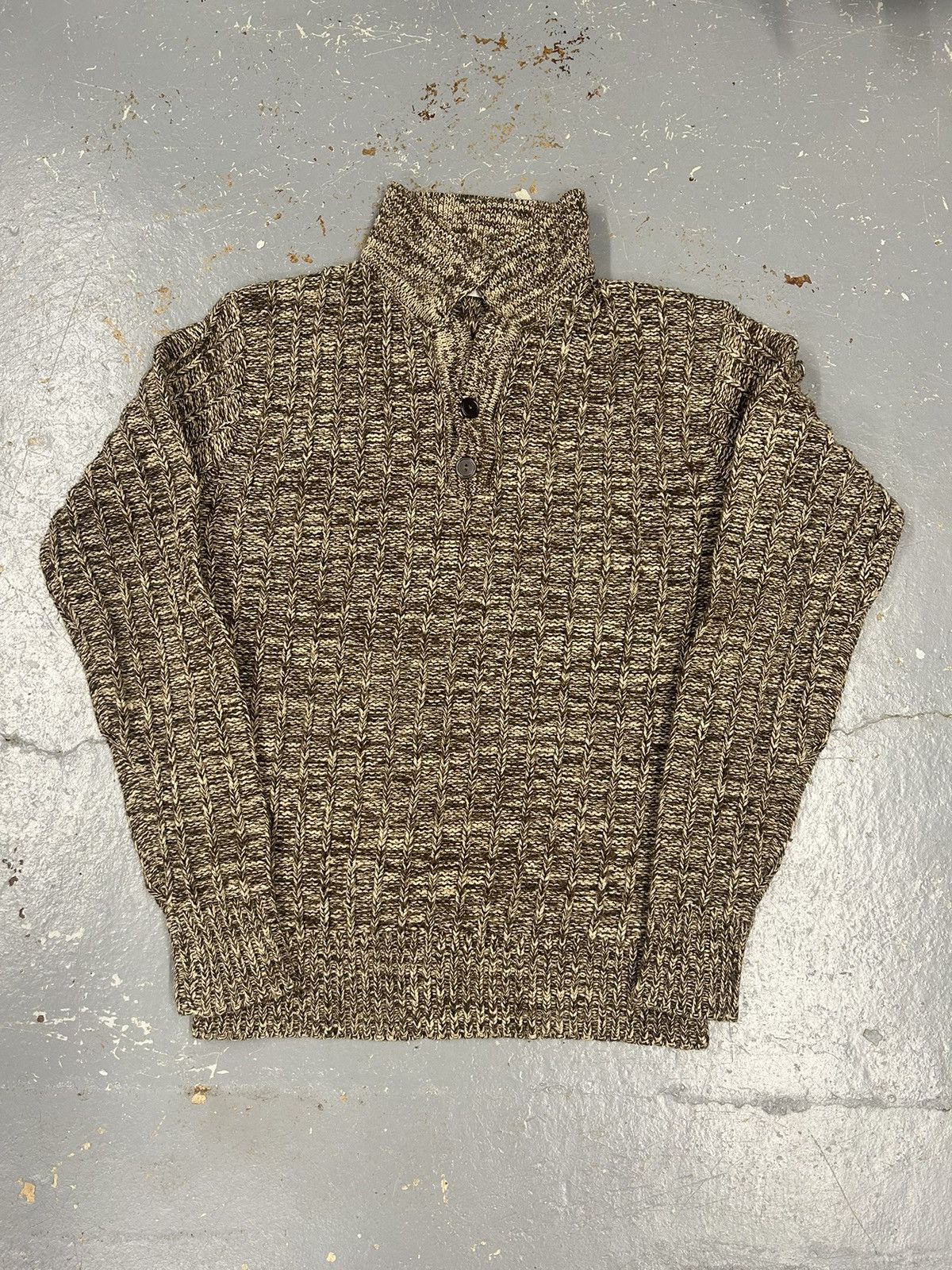 Vintage Crazy Vintage 90s Pullover Knit Sweatshirt Beacon Size US M / EU 48-50 / 2 - 1 Thumbnail